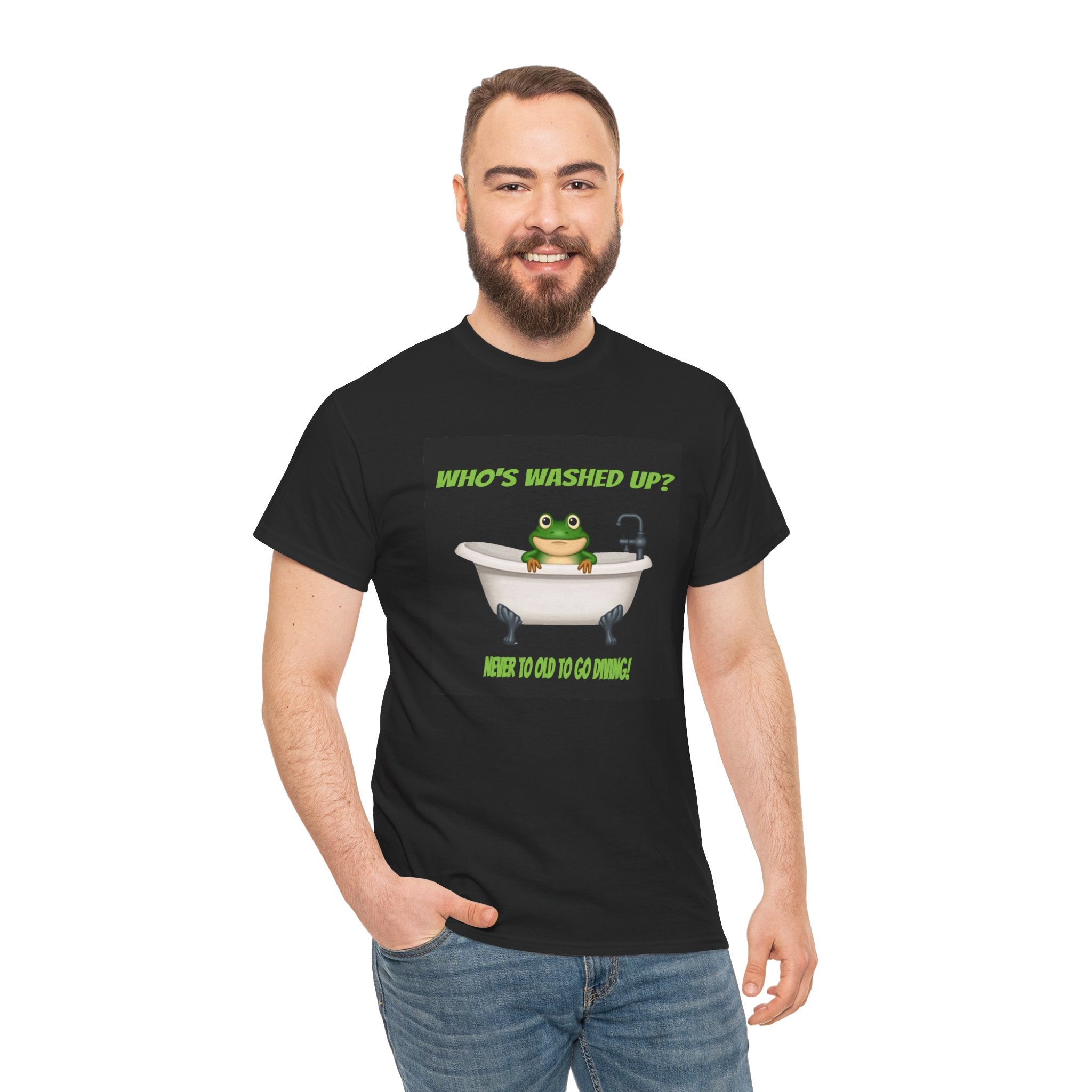 Washed up T-Shirt Cute Frog Bathtub Diving Tee