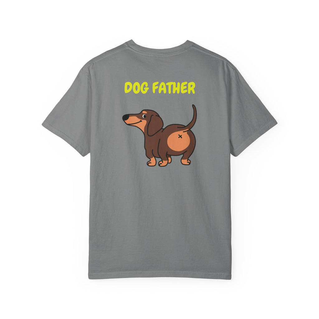 Dog Father T-Shirt – Cute Dachshund Graphic Tee for Dog Dads, Father’s Day Gift