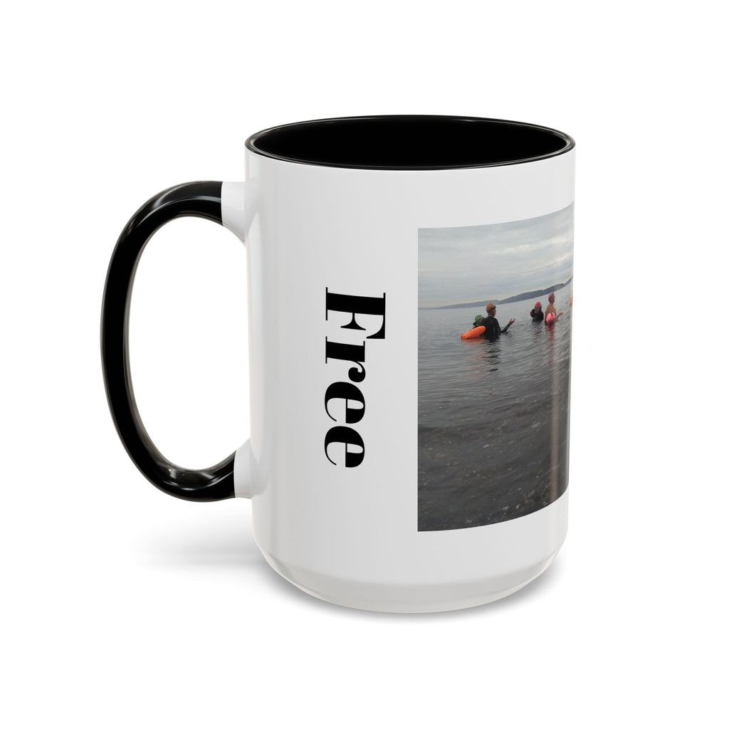 Free Divers Photo Accent Coffee Mug – Scenic Sea Diving Crew 11oz/15oz