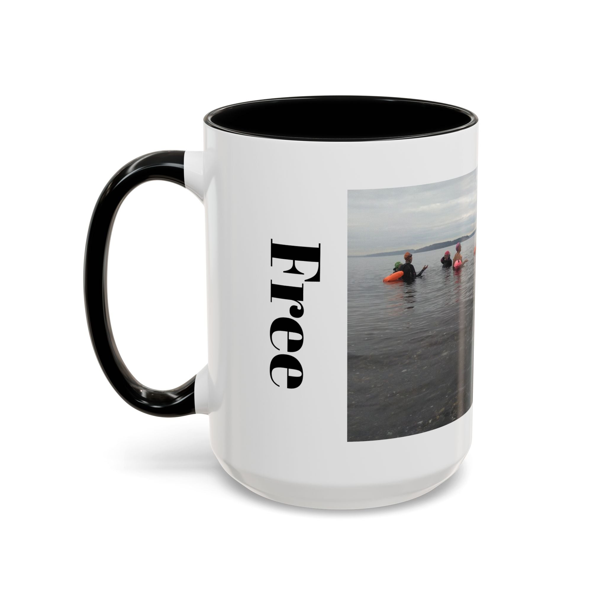 Free Divers Photo Accent Coffee Mug – Scenic Sea Diving Crew 11oz/15oz