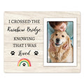 Rainbow Bridge Pet Memorial Picture Frame | Dog & Cat Loss Gift
