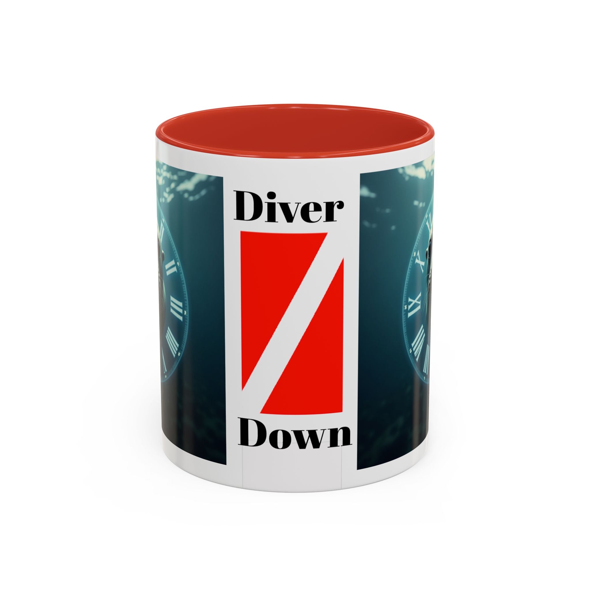 Seal Clock Accent Coffee Mug — Nautical Ocean Animal Coffee Cup (11/15 oz)
