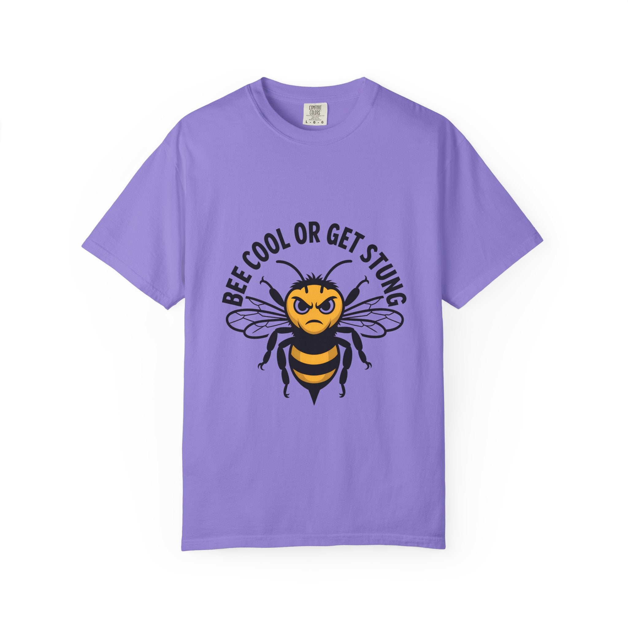 Bee Cool or Get Stung T-Shirt — Funny Angry Bee Graphic Tee