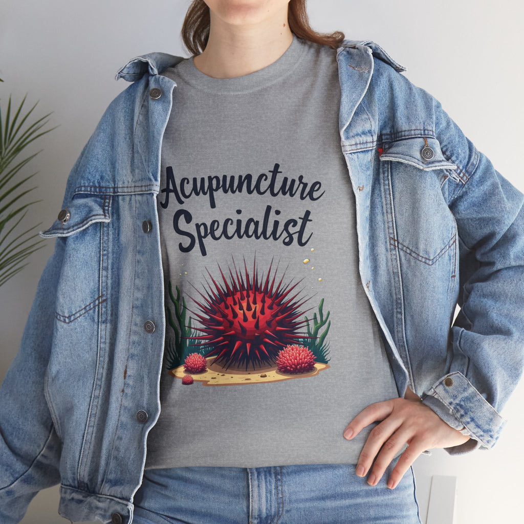 Acupuncture Specialist T-Shirt – Funny Sea Urchin Design for Acupuncturists & Clinic Staff