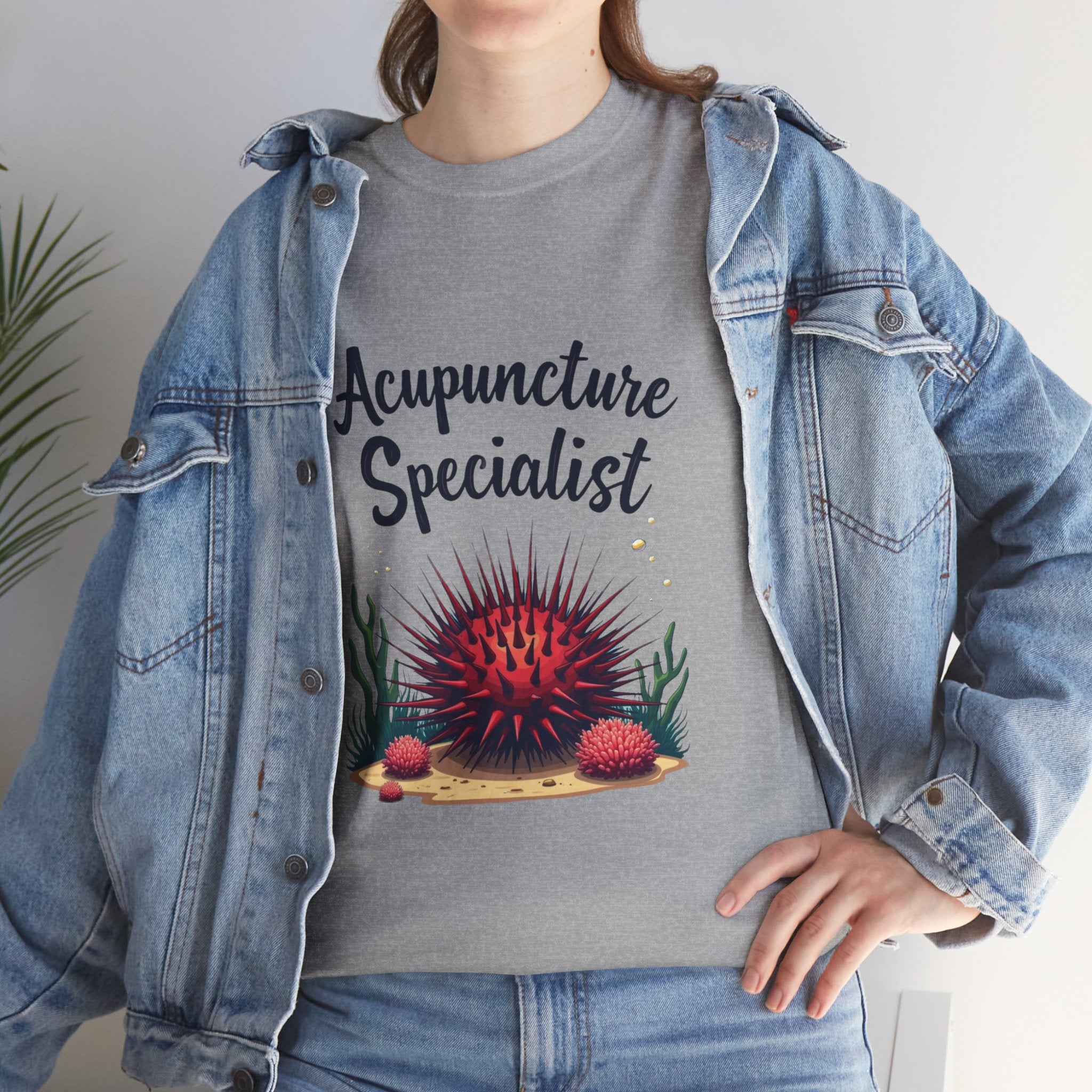 Acupuncture Specialist T-Shirt – Funny Sea Urchin Design for Acupuncturists & Clinic Staff