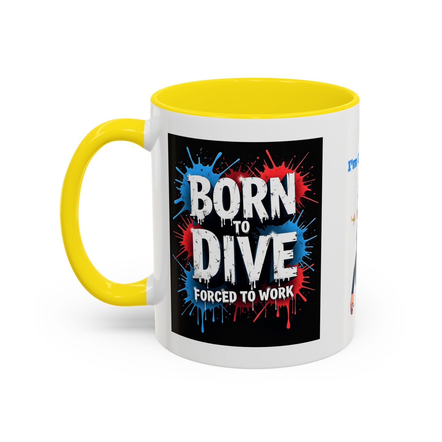 Born to Dive Coffee Mug - 'I'm Certifiable' Scuba Diver Accent Mug (11/15oz)