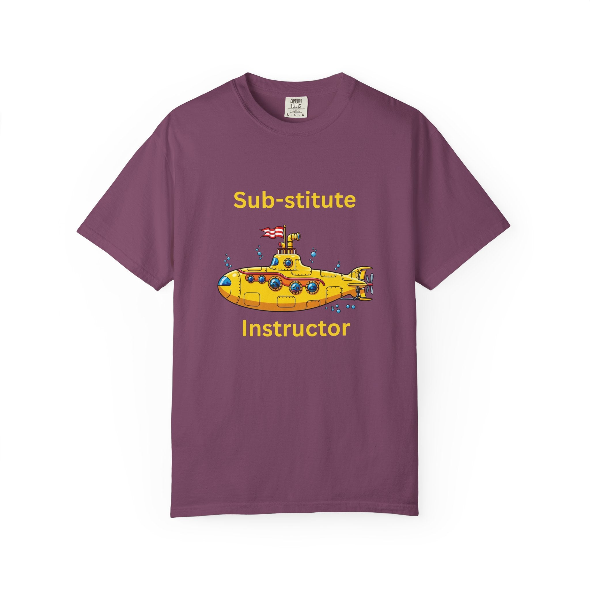 Sub-stitute Instructor T-Shirt — Yellow Submarine Substitute Teacher Shirt