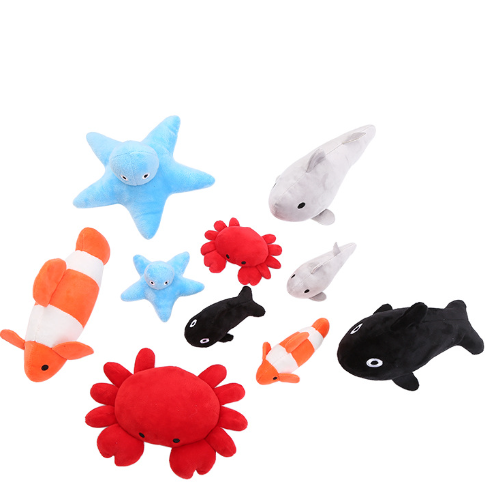 Ocean Series Catnip Plush Toys for Cats – Set of 5 Sea Creatures