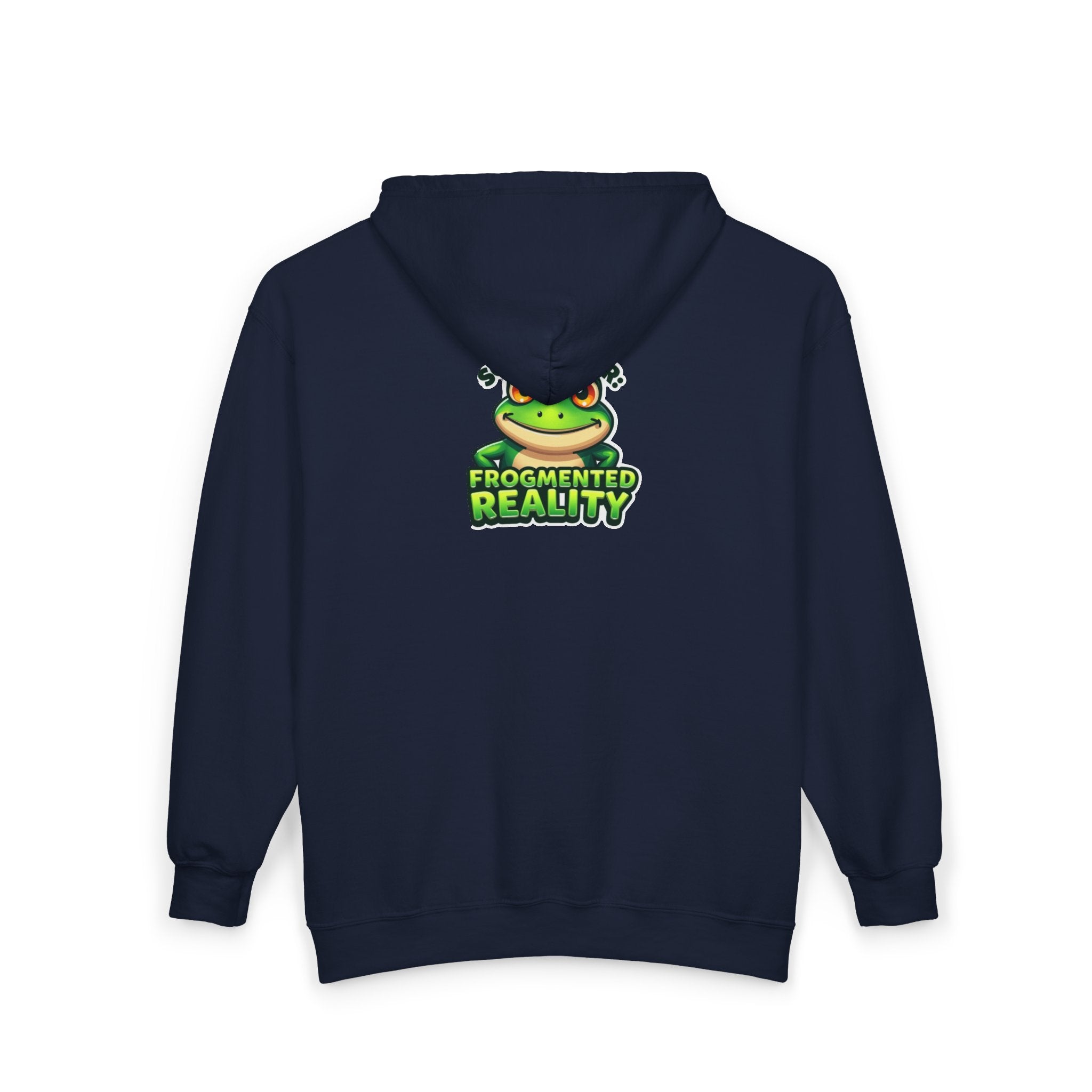 Scuba Diver Frog Full‑Zip Hoodie – "Scuba Diver, Frogmented Reality" Graphic Zip-Up