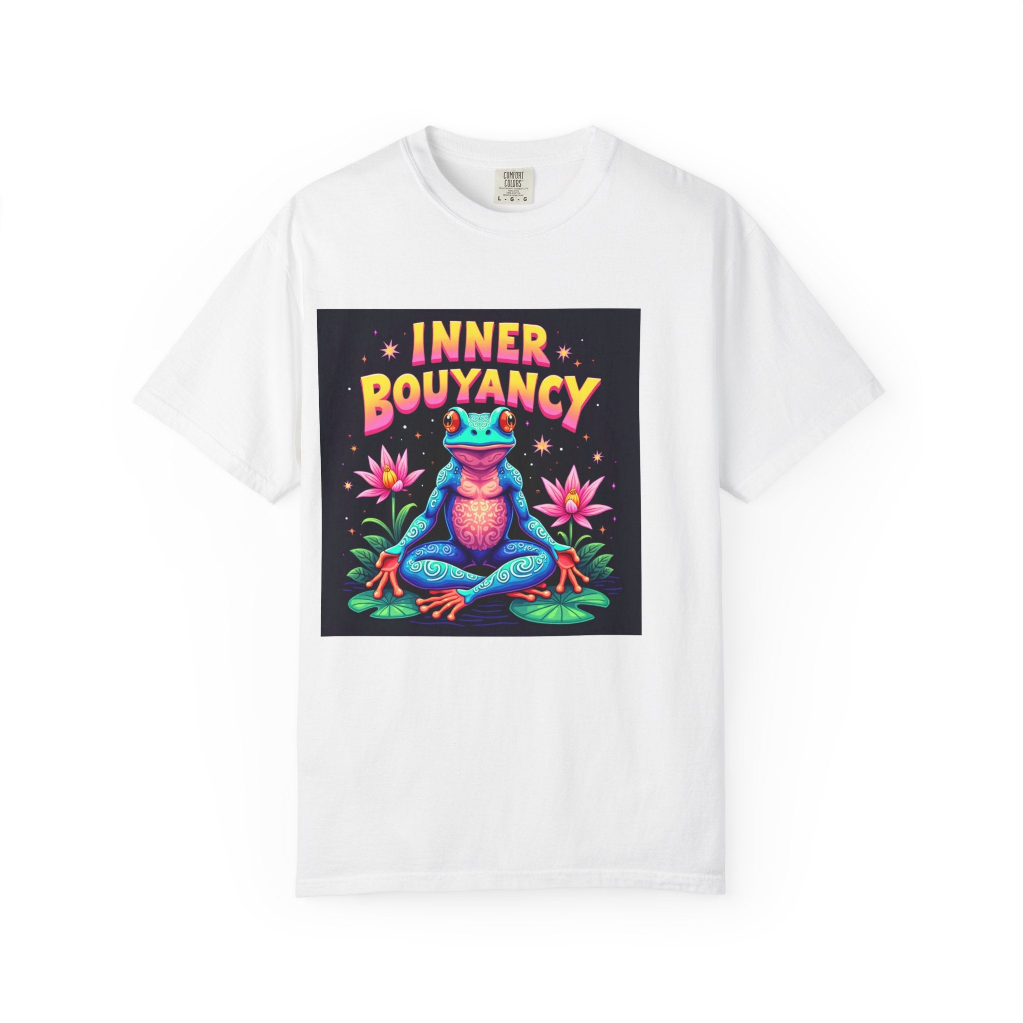 Meditating Frog T-Shirt — 'Good Buoyancy' Zen Frog Tee
