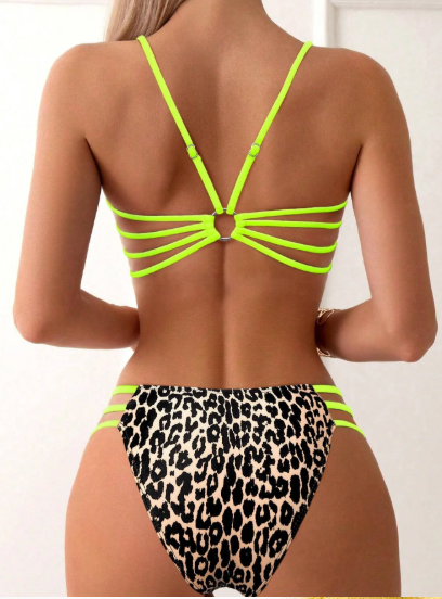 Leopard Lift One-Piece Bikini Swimsuit