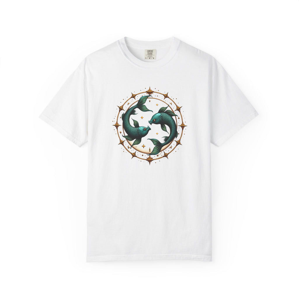 Fish Mandala Tee — Ocean Circle Graphic T-Shirt