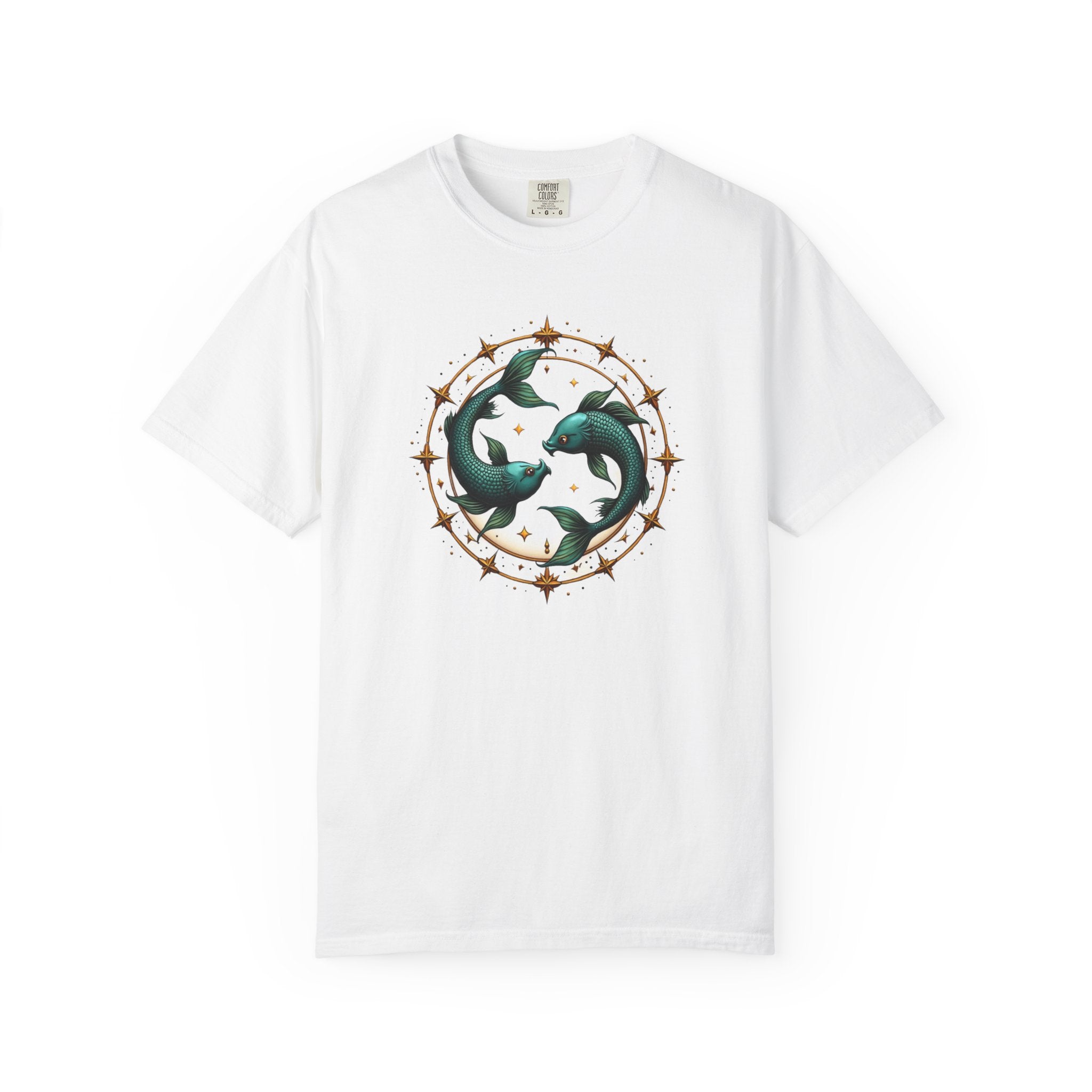 Fish Mandala Tee — Ocean Circle Graphic T-Shirt