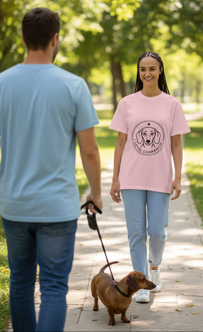 Dachshund Loyalty Tee — "Loyal Companion" Dog Lover T-Shirt