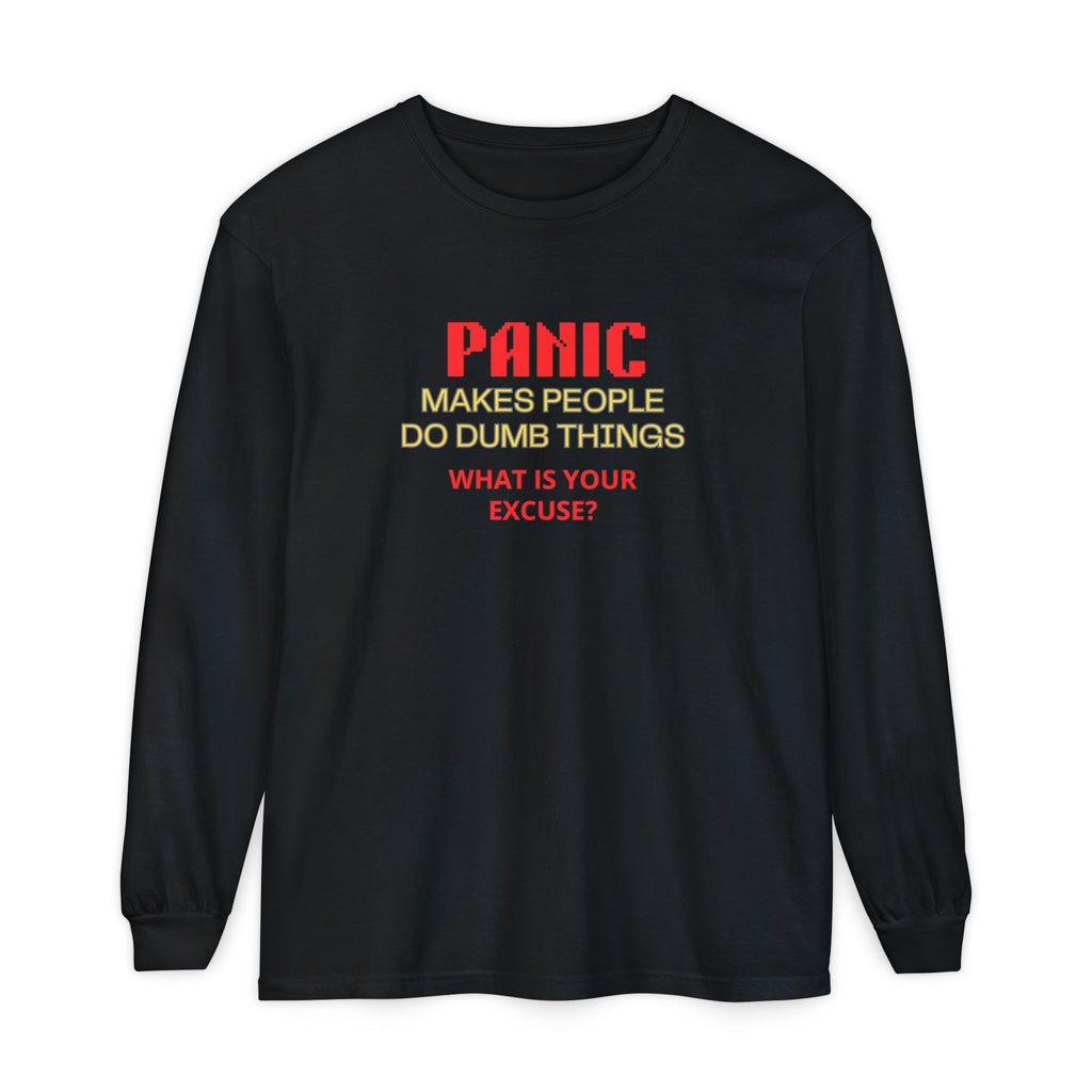 Panic Makes People Graphic Long Sleeve Tee | Species Ink