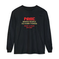 Panic Makes People Graphic Long Sleeve Tee | Species Ink