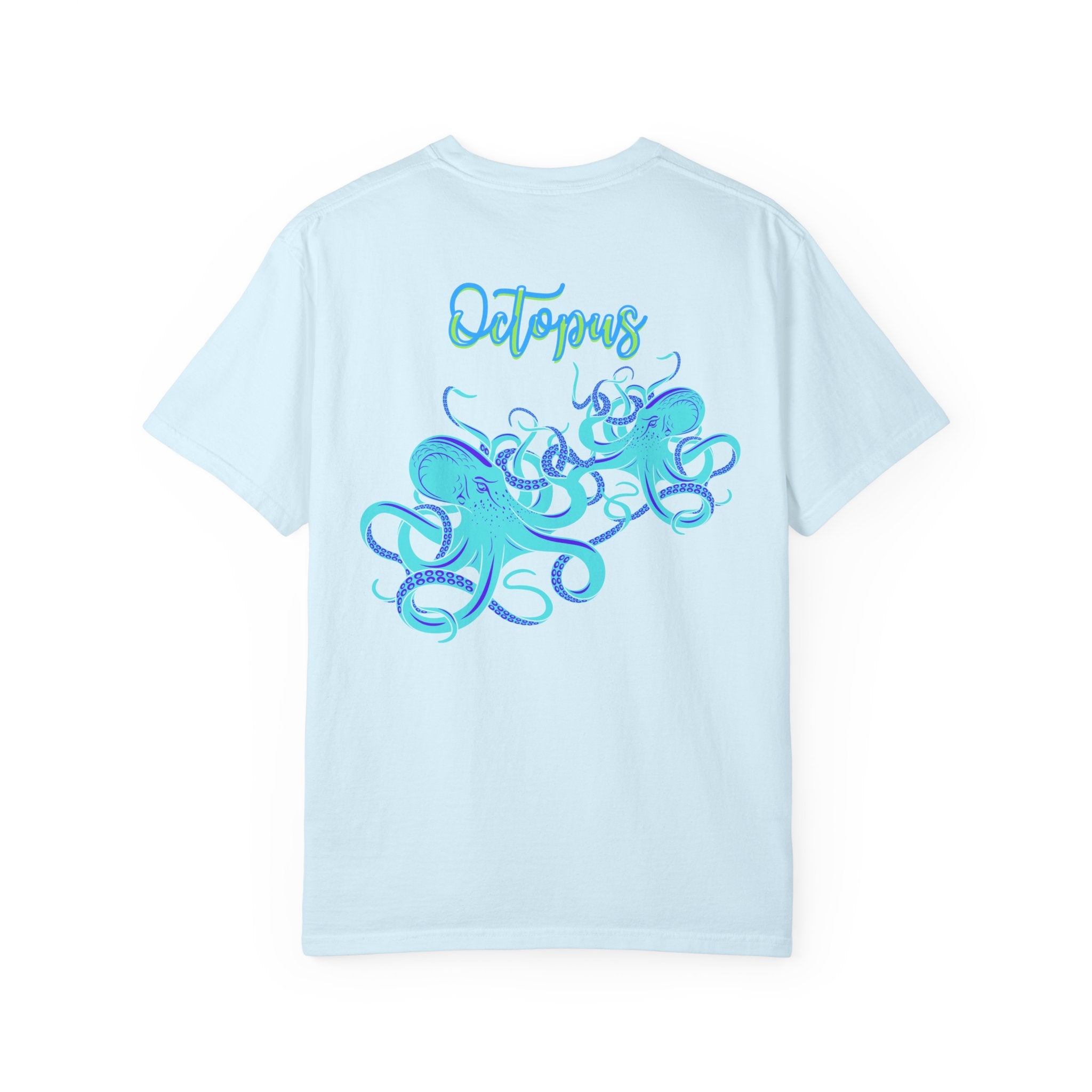 Octopus Graphic Tee — Aqua Ink Marine Animal Shirt