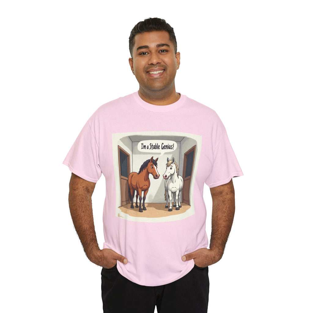 Horse Stable Tee — "I'm Stable Genius" Funny Equestrian T-Shirt