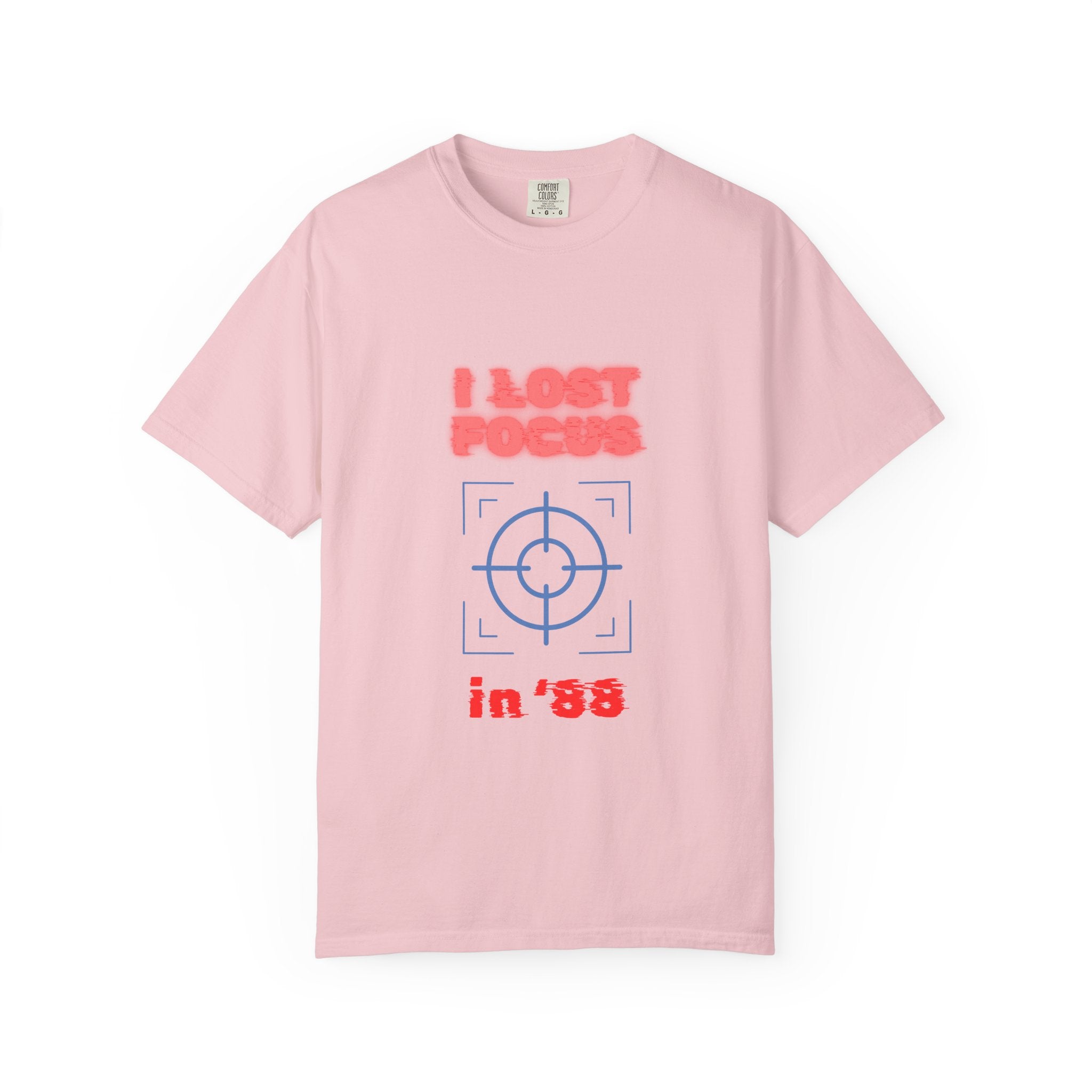 I lost my focus in '88 Tee - Retro Neon Target Graphic T-Shirt