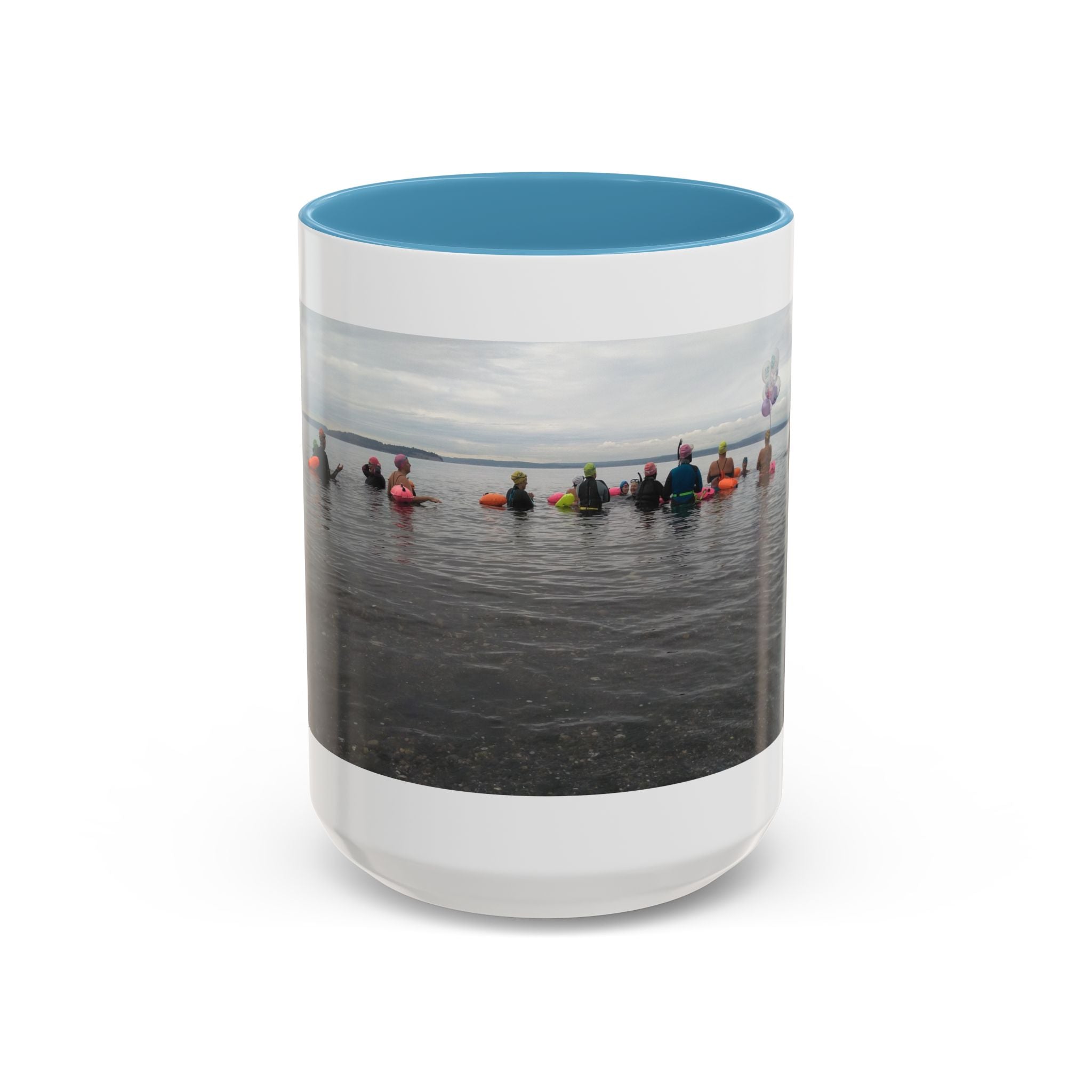 Free Divers Photo Accent Coffee Mug – Scenic Sea Diving Crew 11oz/15oz