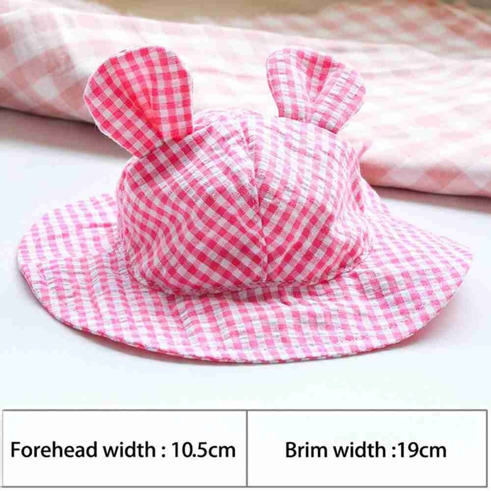 Adjustable Pet Dog Hat - Cute Checkered Summer Cap