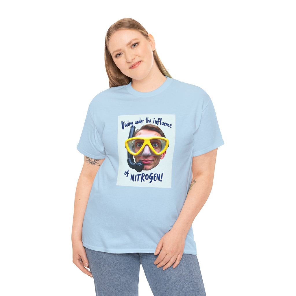 Nitrogen Dive Tee — "Diving Under the Influence of Nitrogen" Scuba Humor T-Shirt
