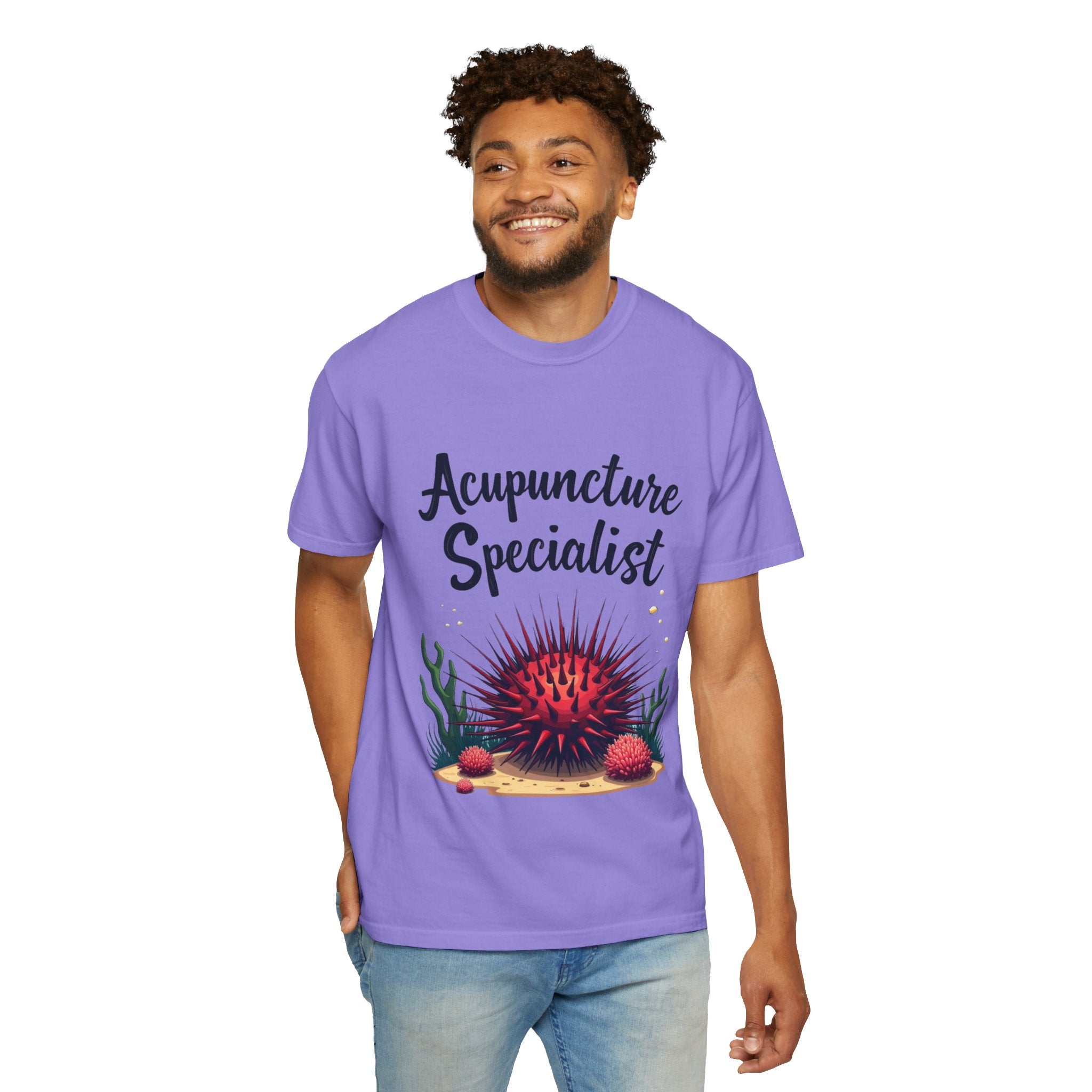 Acupuncture Specialist T-Shirt – Funny Sea Urchin Design for Acupuncturists & Clinic Staff