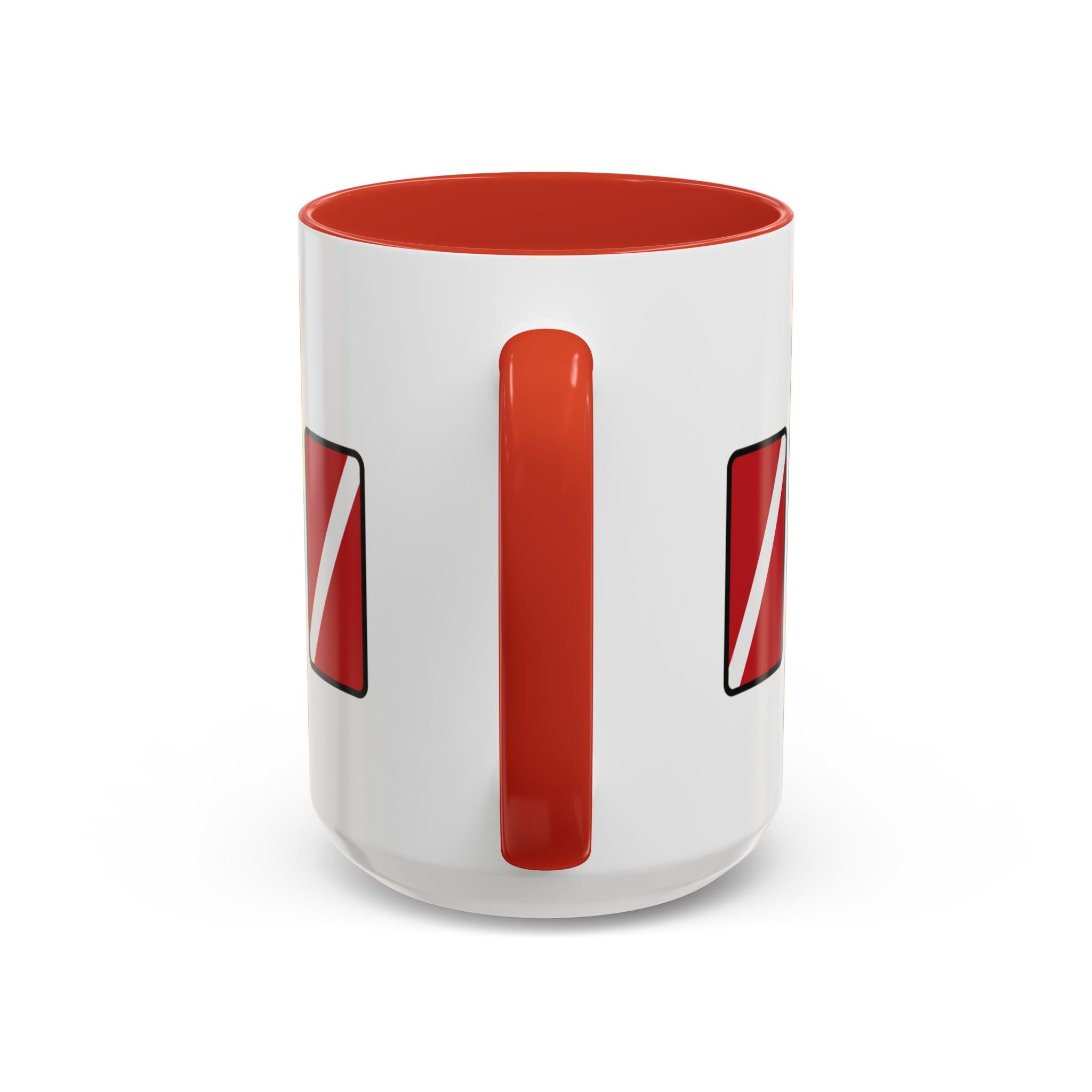 Diver's Sunset Accent Coffee Mug — Beach Scuba Dive Graphic (11/15oz)