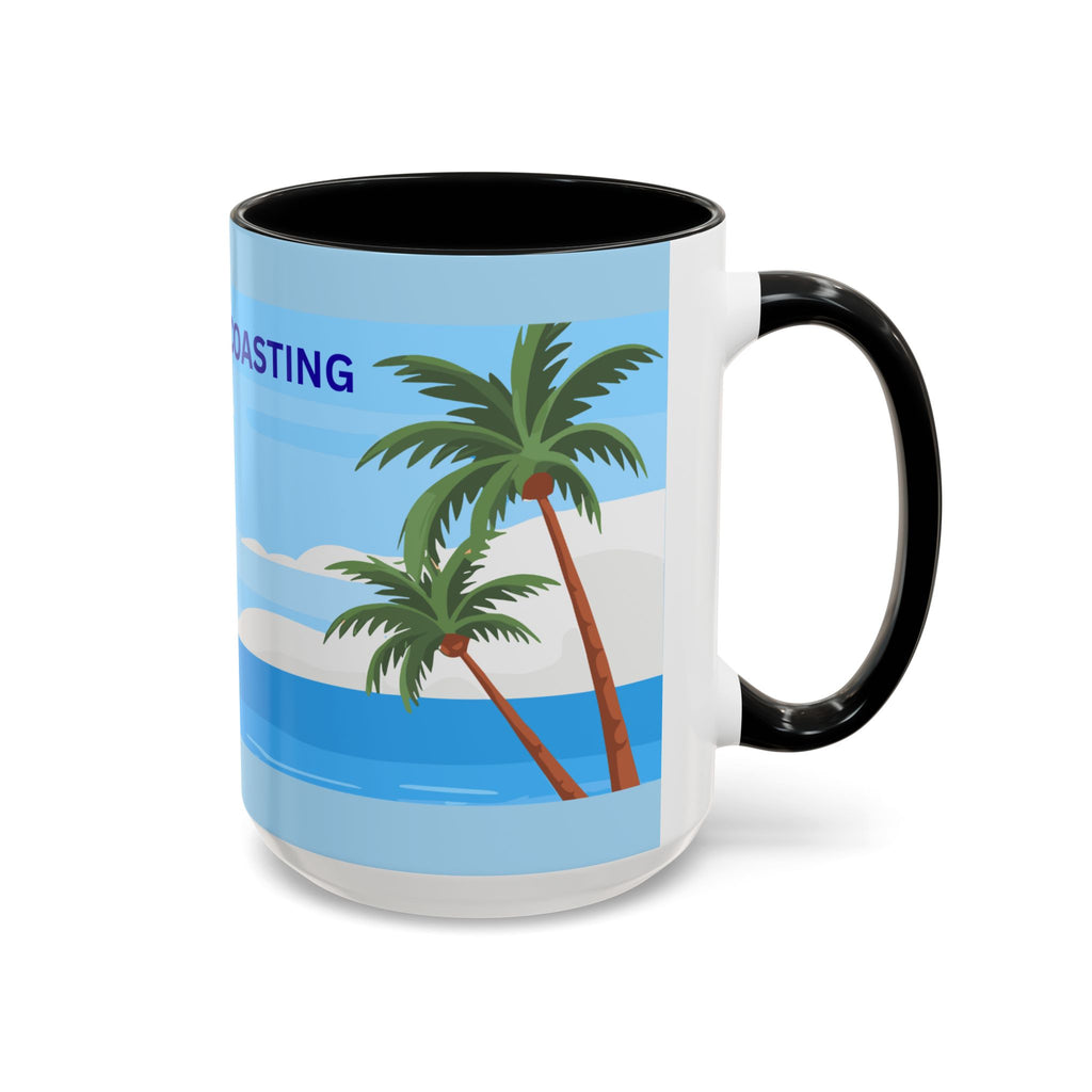 Coffee Mug — “I’m Just Coasting” Tropical Palm Beach Ceramic Accent Mug