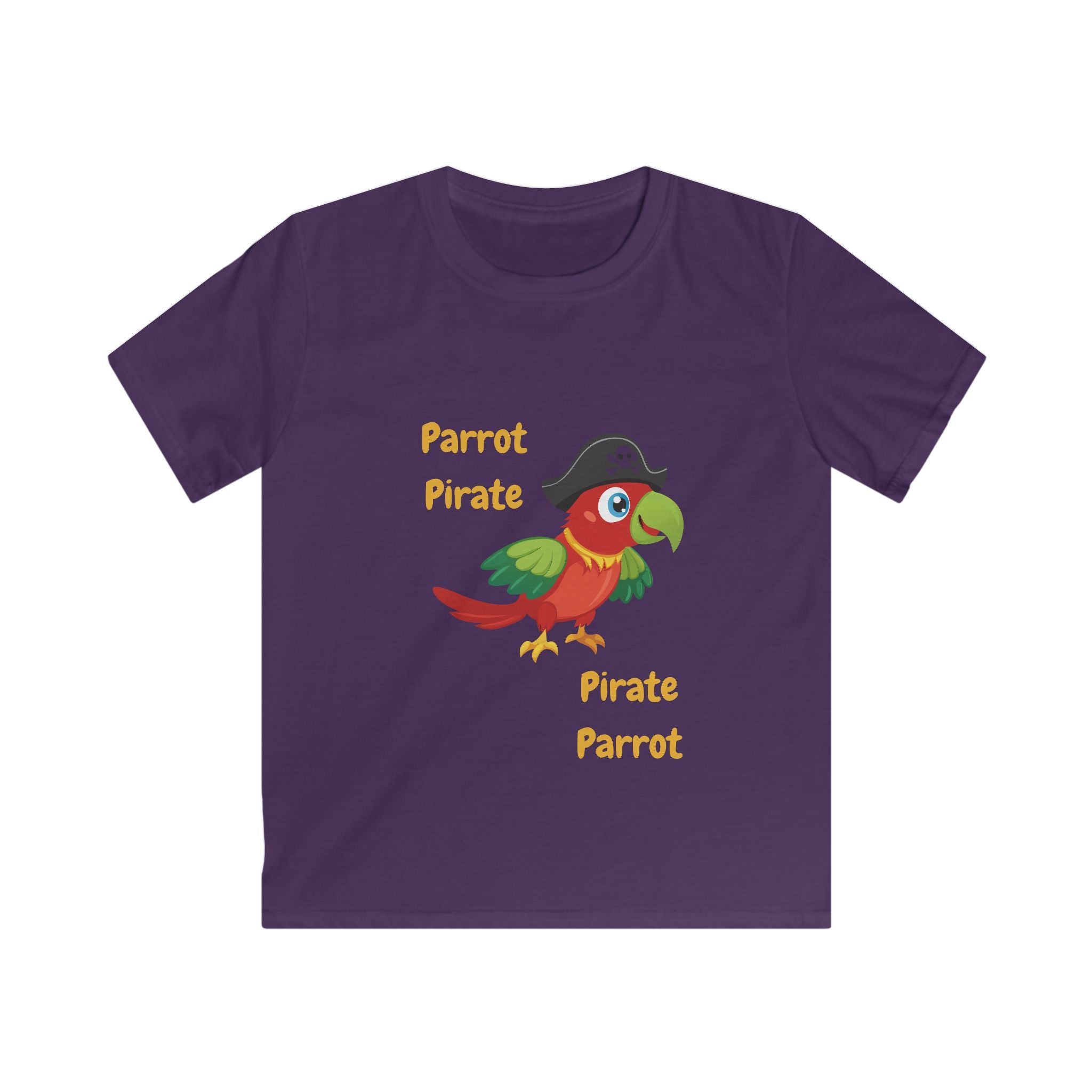 Kids Pirate Parrot T-Shirt – Cute Parrot Pirate Tee for Children