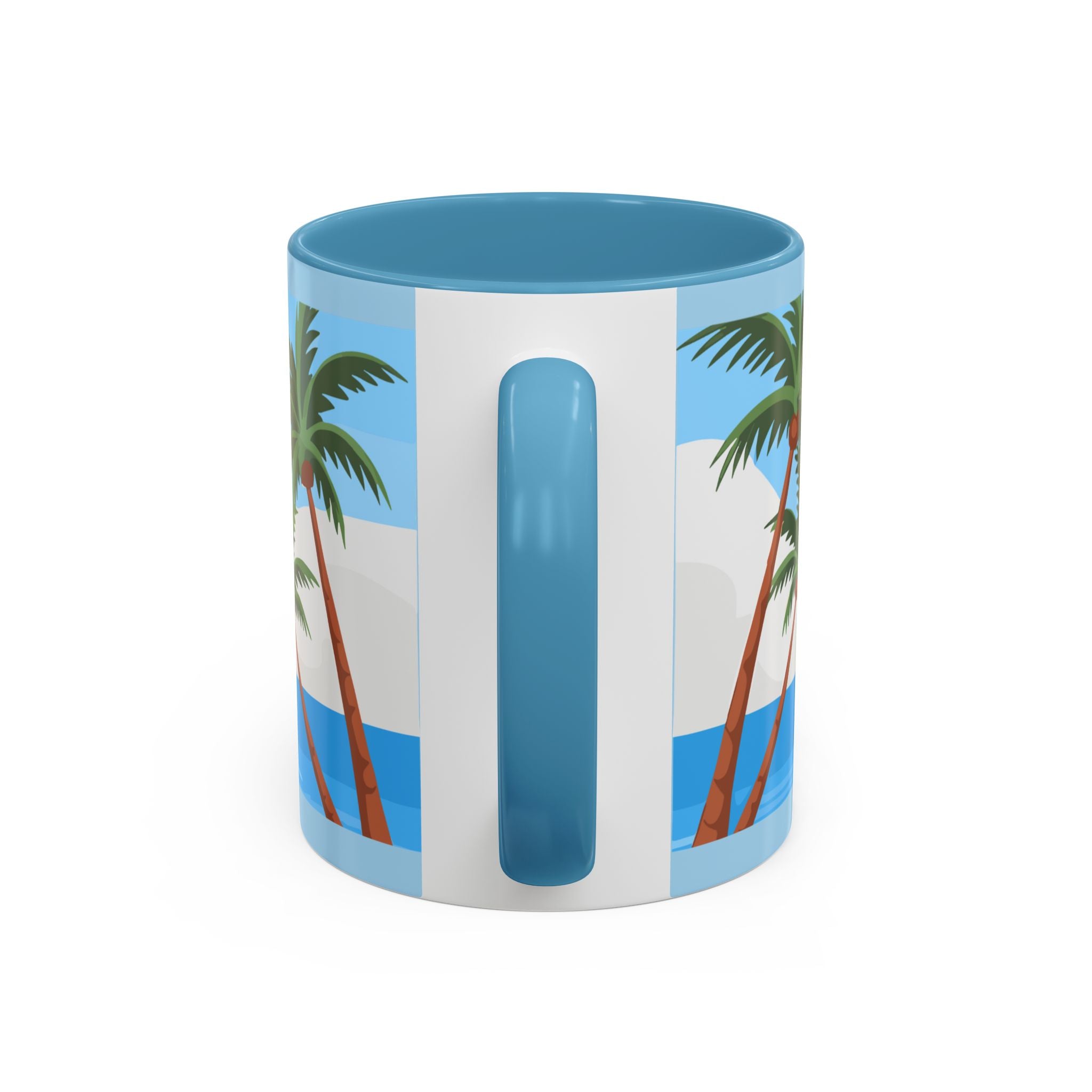 Coffee Mug — “I’m Just Coasting” Tropical Palm Beach Ceramic Accent Mug