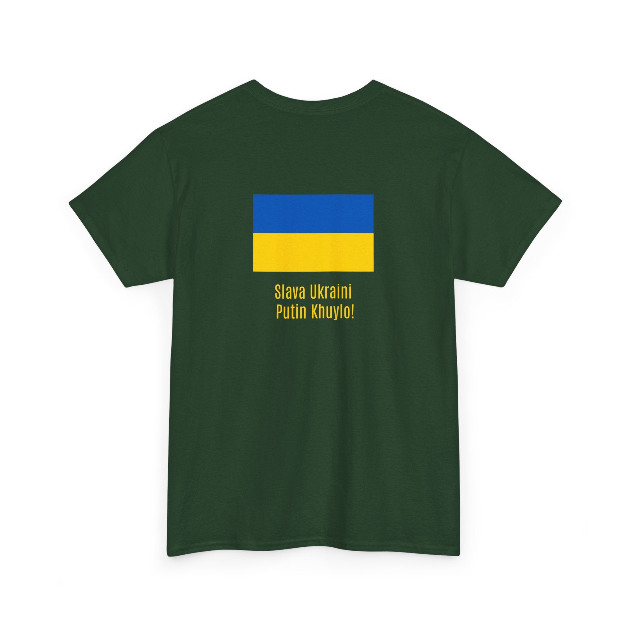 Ukraine Flag Tee — "Slava Ukraini, Pishov v Putin" Support Shirt