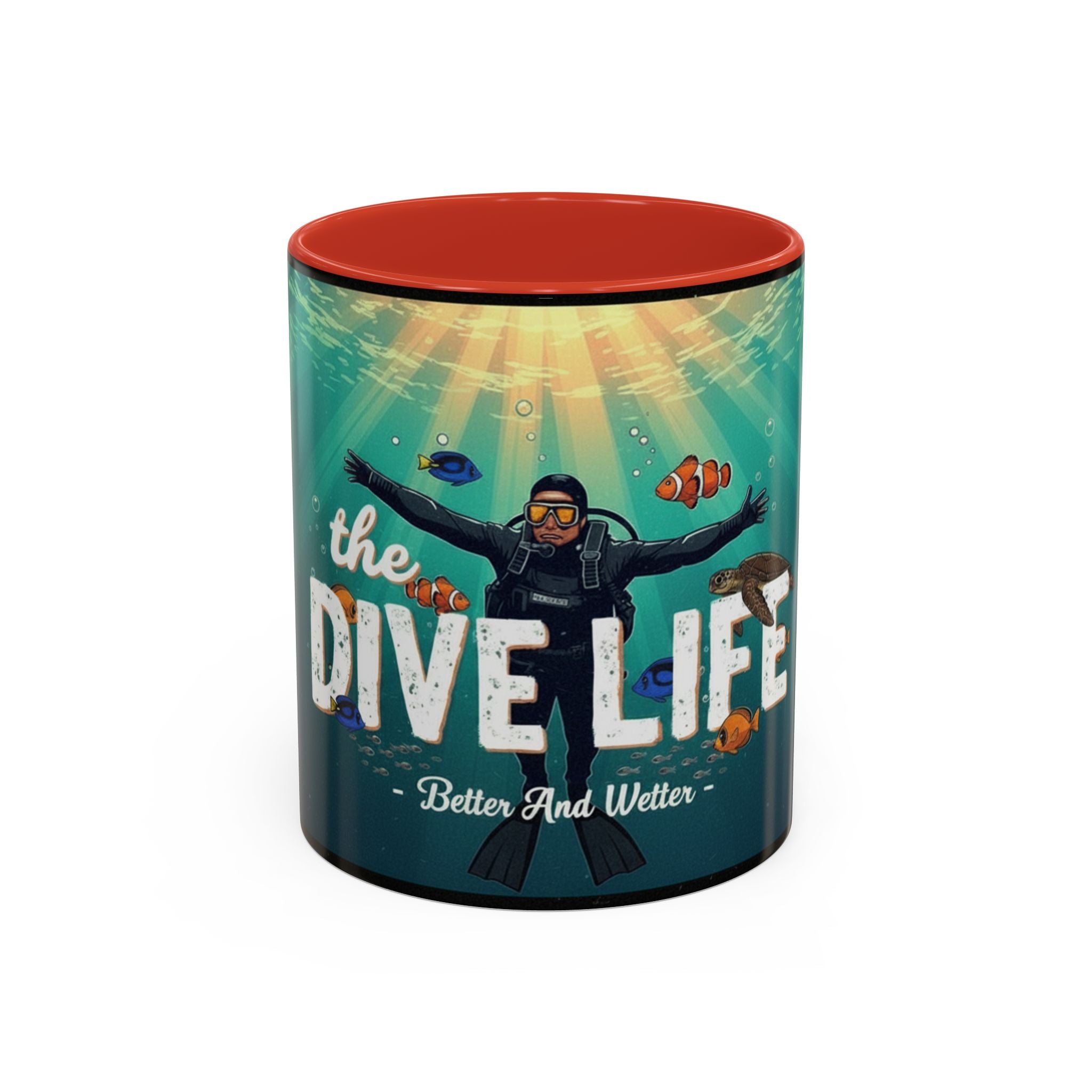 Dive Life Accent Coffee Mug — Better and Wetter