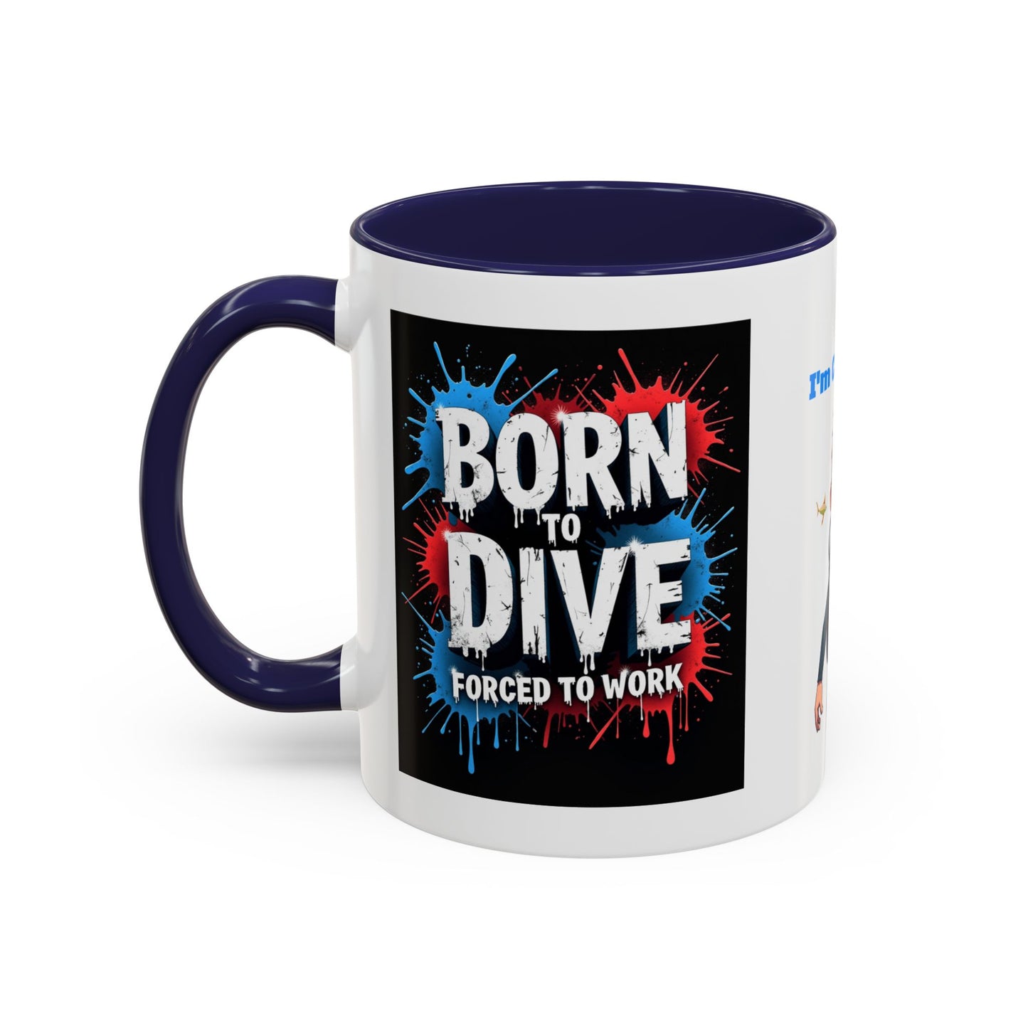 Born to Dive Coffee Mug - 'I'm Certifiable' Scuba Diver Accent Mug (11/15oz)