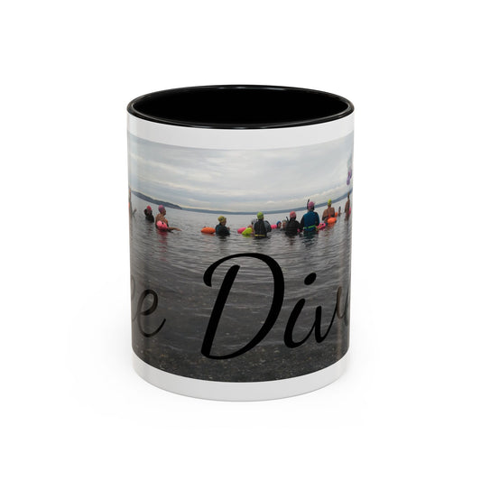 Free Divers Photo Accent Coffee Mug – Scenic Sea Diving Crew 11oz/15oz