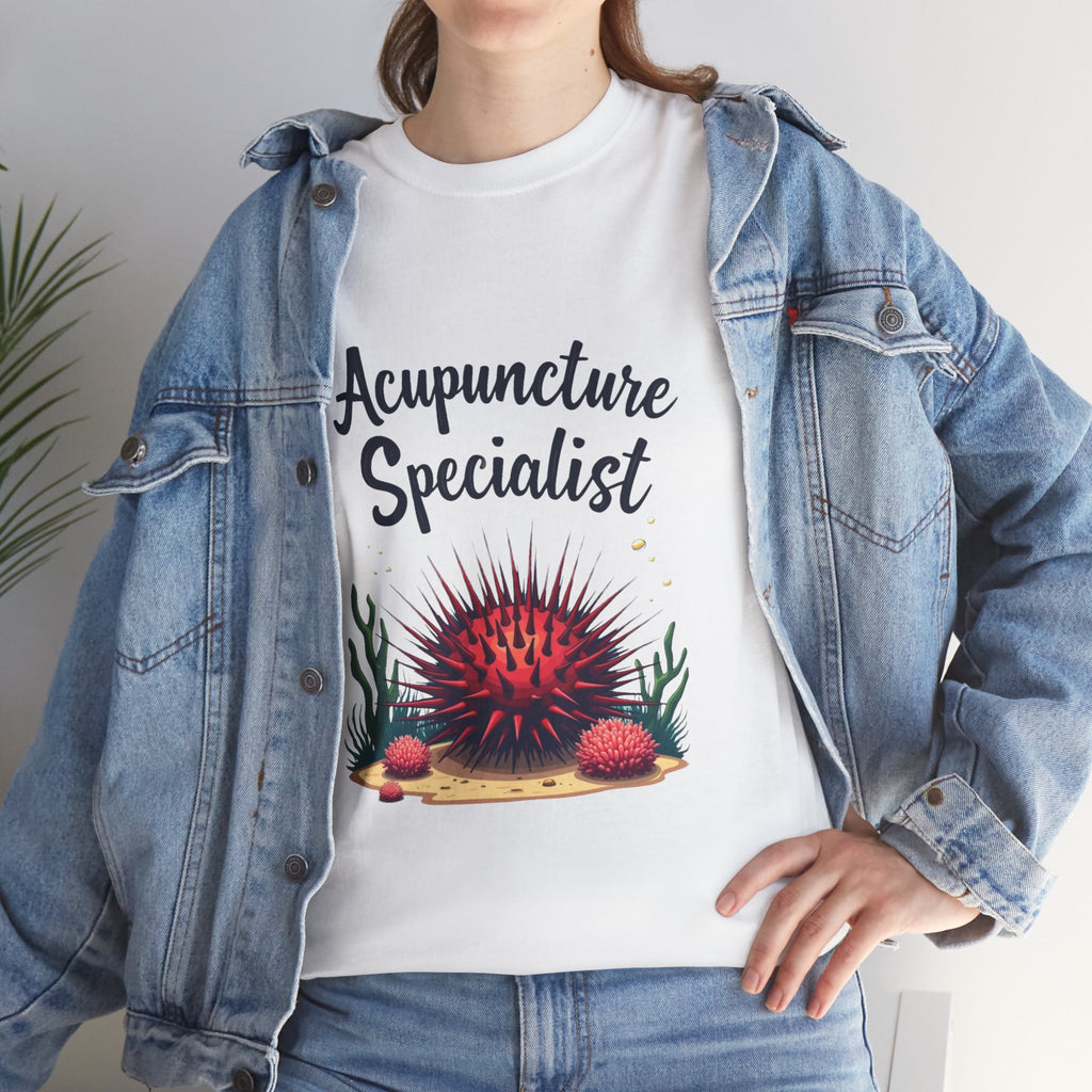 Acupuncture Specialist T-Shirt – Funny Sea Urchin Design for Acupuncturists & Clinic Staff