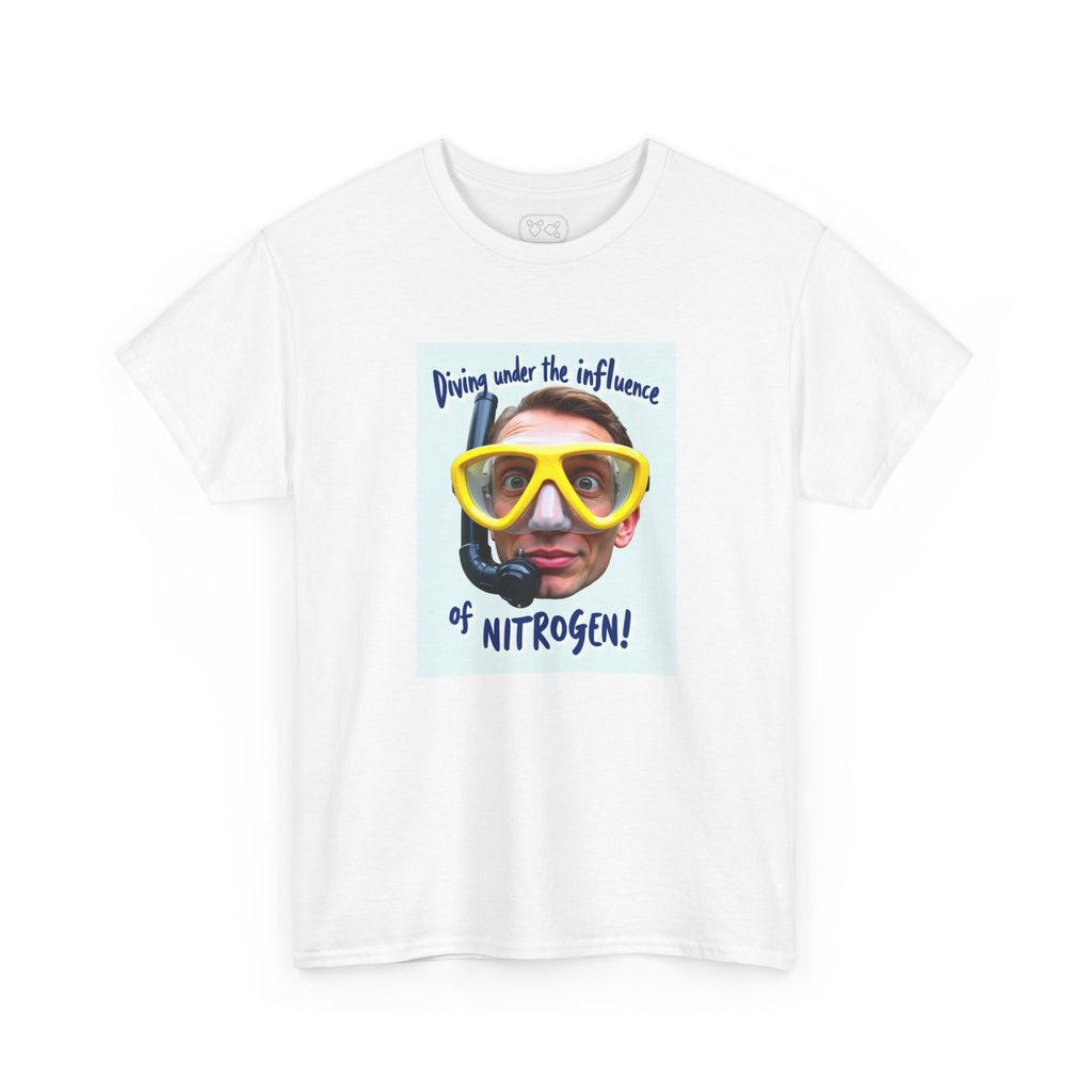 Nitrogen Dive Tee — "Diving Under the Influence of Nitrogen" Scuba Humor T-Shirt