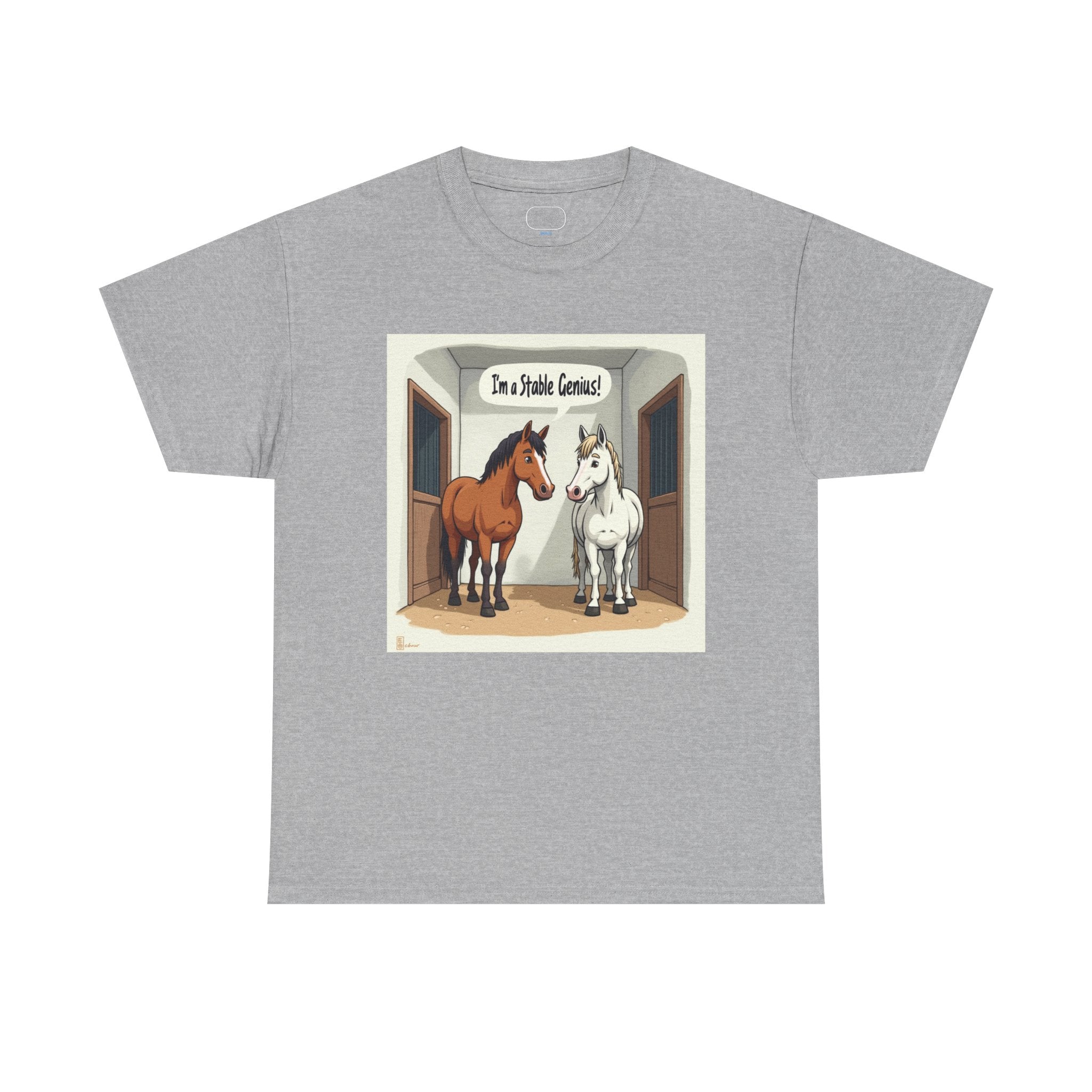 Horse Stable Tee — "I'm Stable Genius" Funny Equestrian T-Shirt