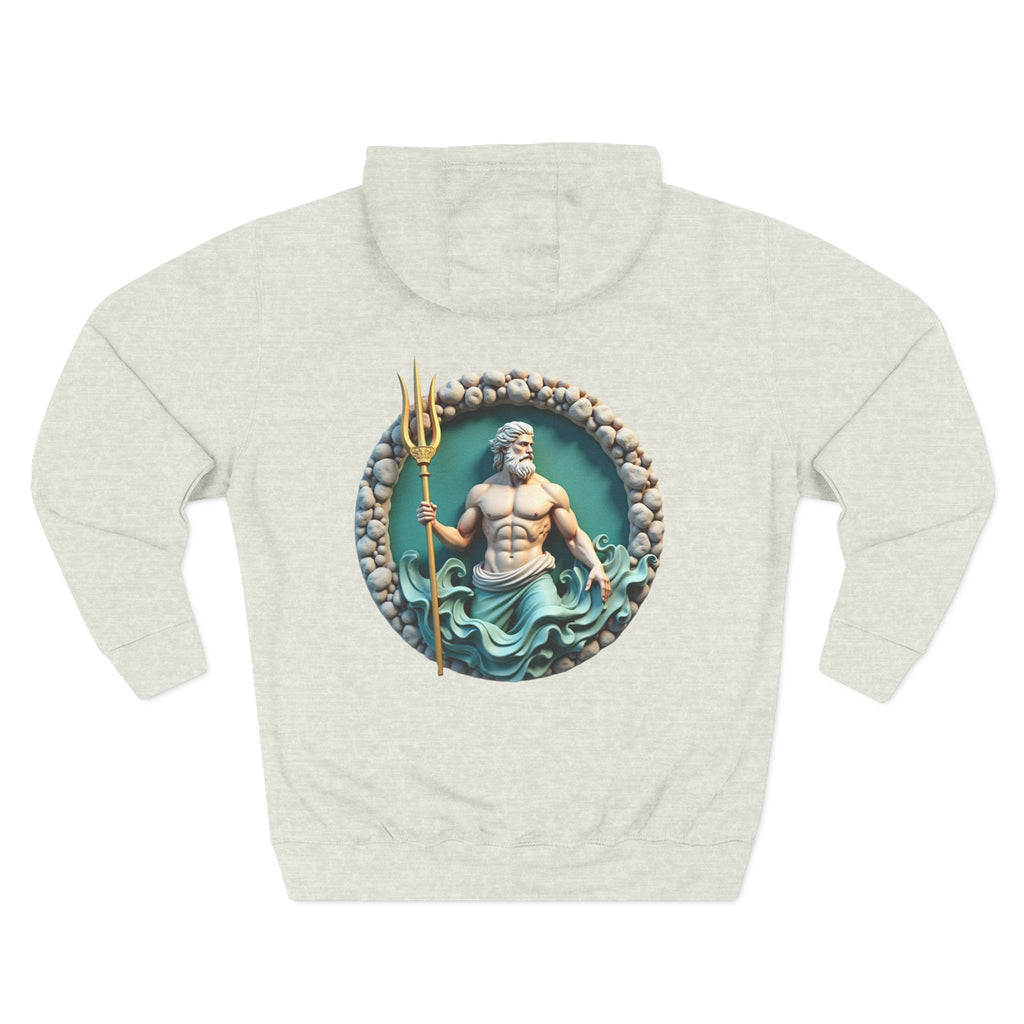 Poseidon Trident Hoodie — Mythical Sea God Graphic Pullover
