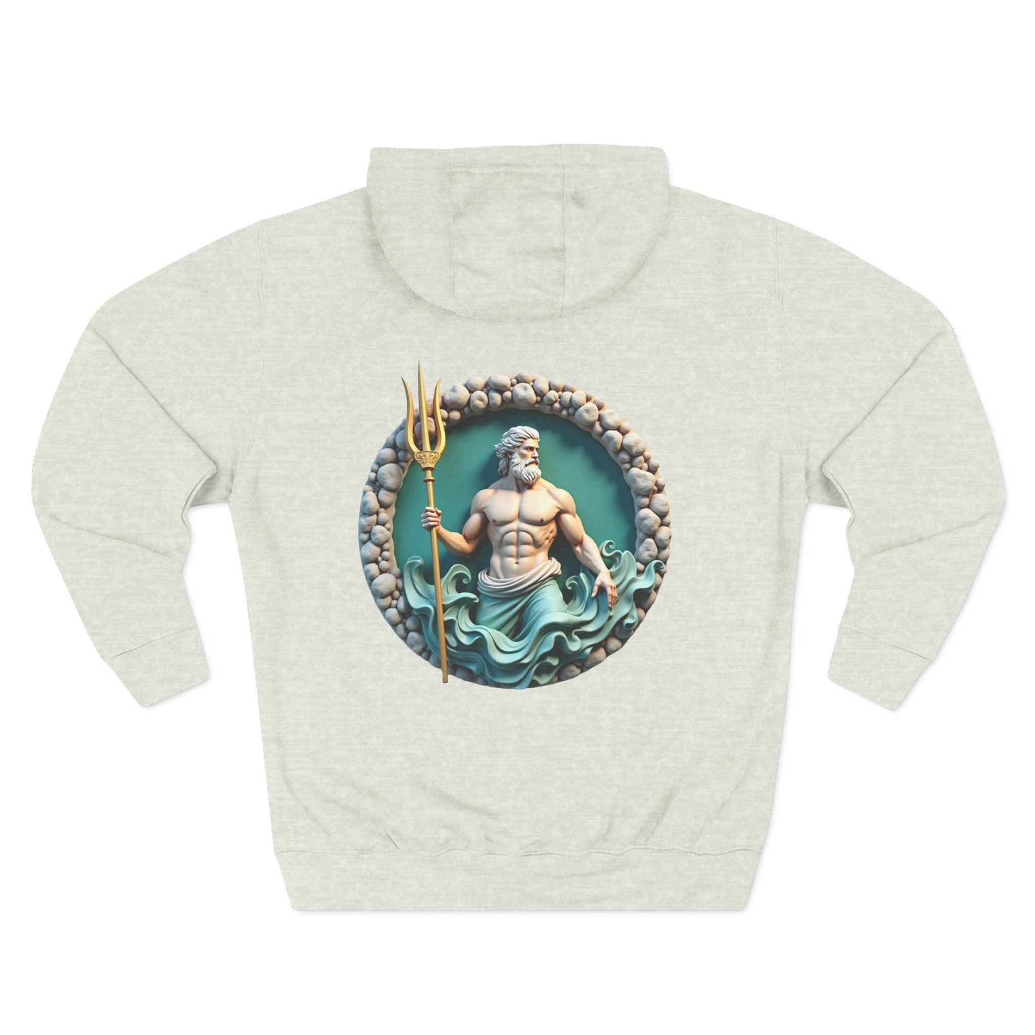 Poseidon Trident Hoodie — Mythical Sea God Graphic Pullover