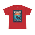 Scuba Diver T‑Shirt - "I Always Wear Rubbers" Mask, Fins & Suit Vintage Dive Tee