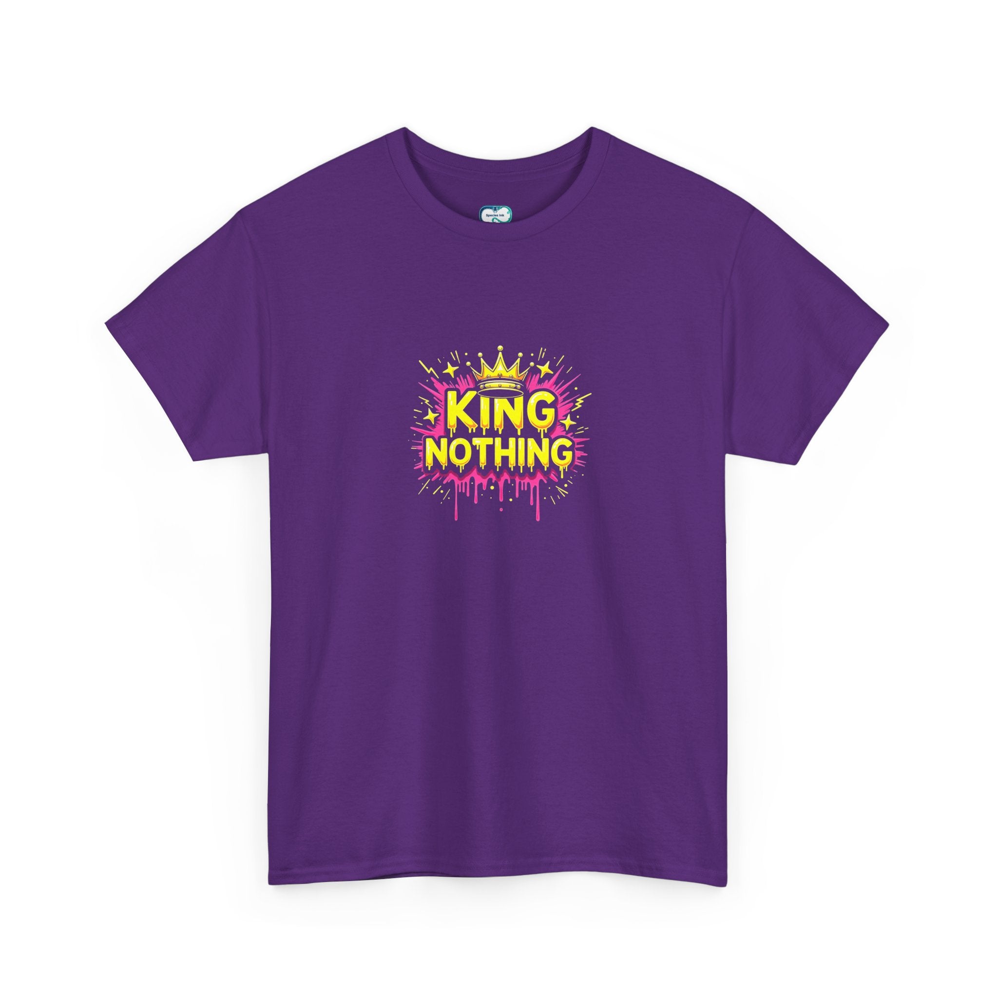 King of Nothing Graphic Tee – Neon Crown Streetwear T‑Shirt
