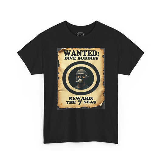 Wanted: Dive Buddies T-Shirt — Vintage Scuba Poster Tee