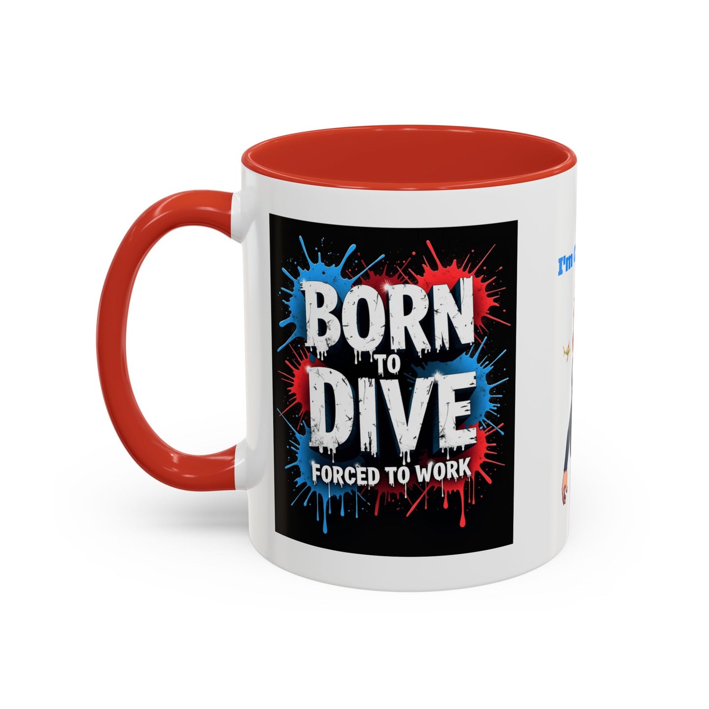 Born to Dive Coffee Mug - 'I'm Certifiable' Scuba Diver Accent Mug (11/15oz)