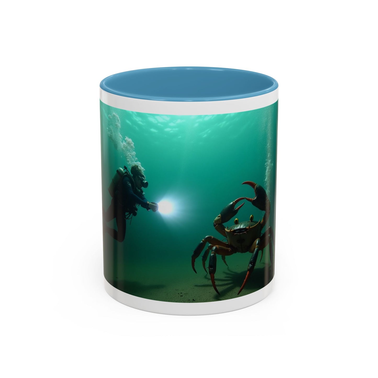 Accent Coffee Mug — "Sometimes You Catch Crab, Sometimes They Catch You"