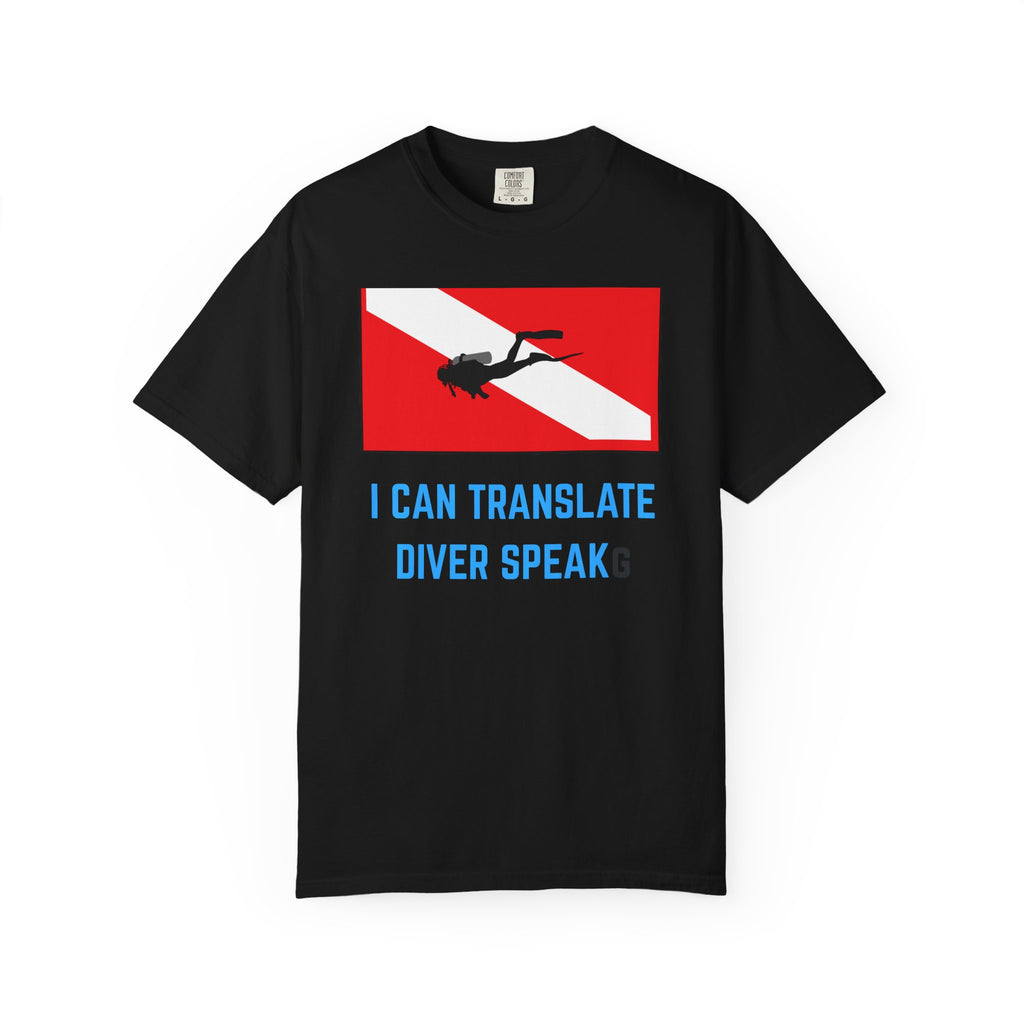 Diver Flag T‑Shirt — "I Can Translate Diver Speak" Scuba Tee
