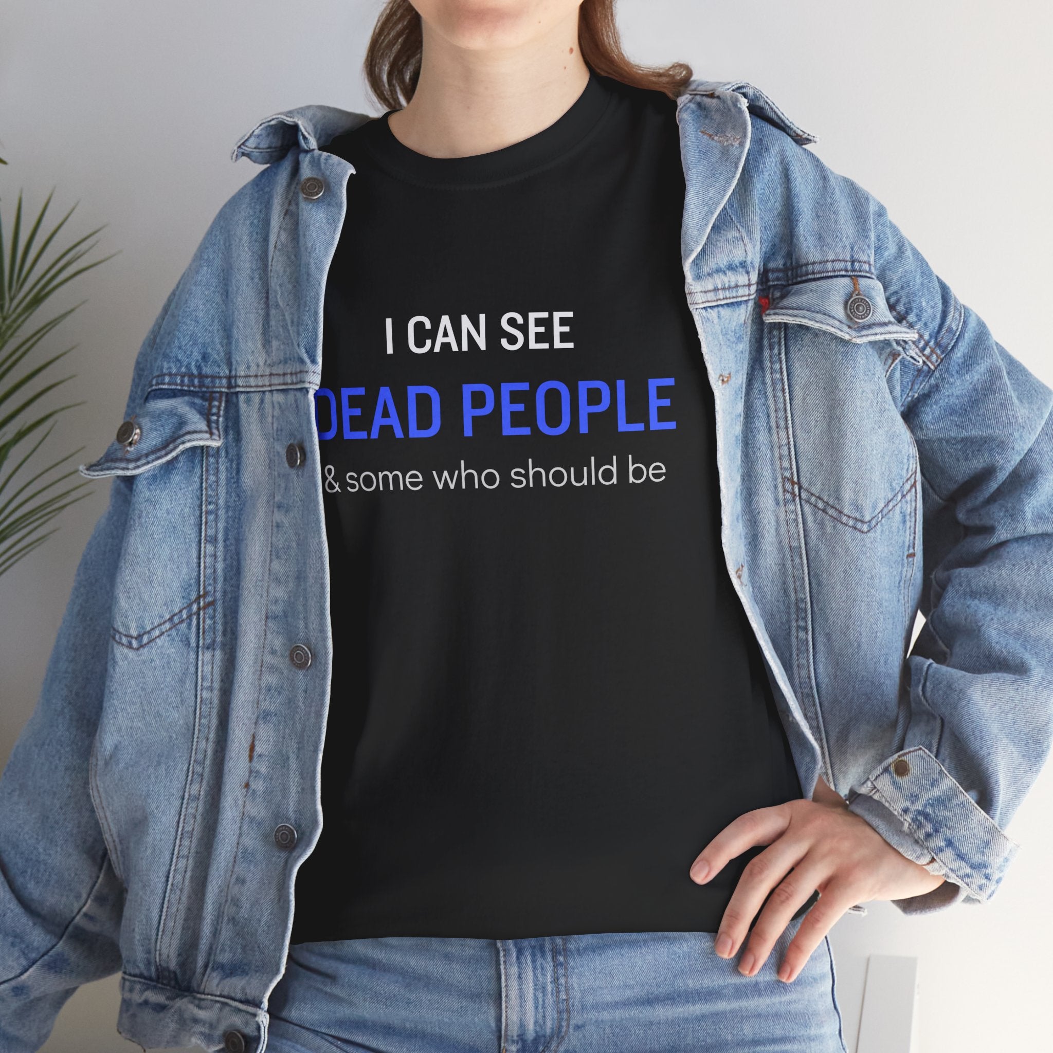 I see ghosts tee — Minimalist Gothic Graphic Shirt