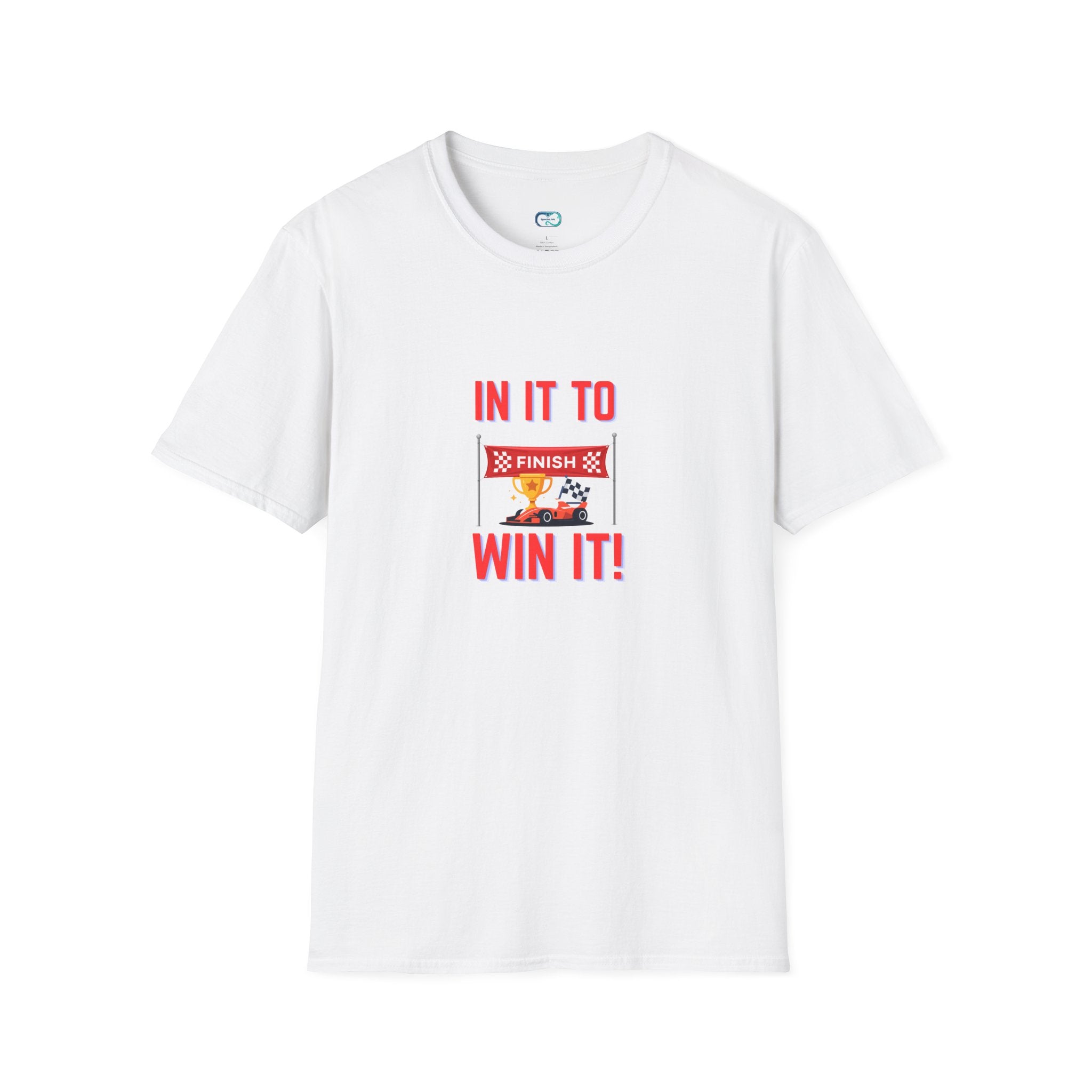 In It to Win It! T-Shirt – Race Finish Line Graphic Tee for Runners
