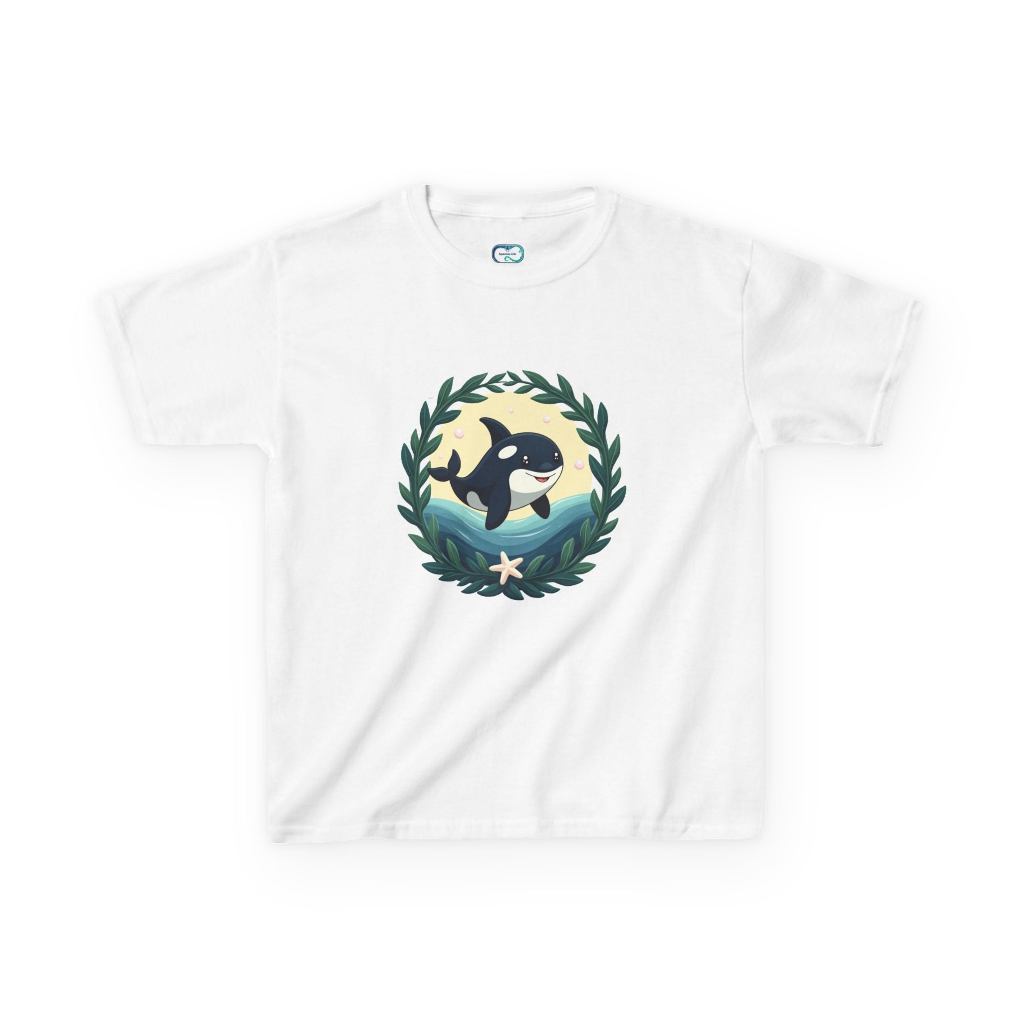 Orca Ocean Kids Tee — Playful Whale Graphic T-Shirt for Children