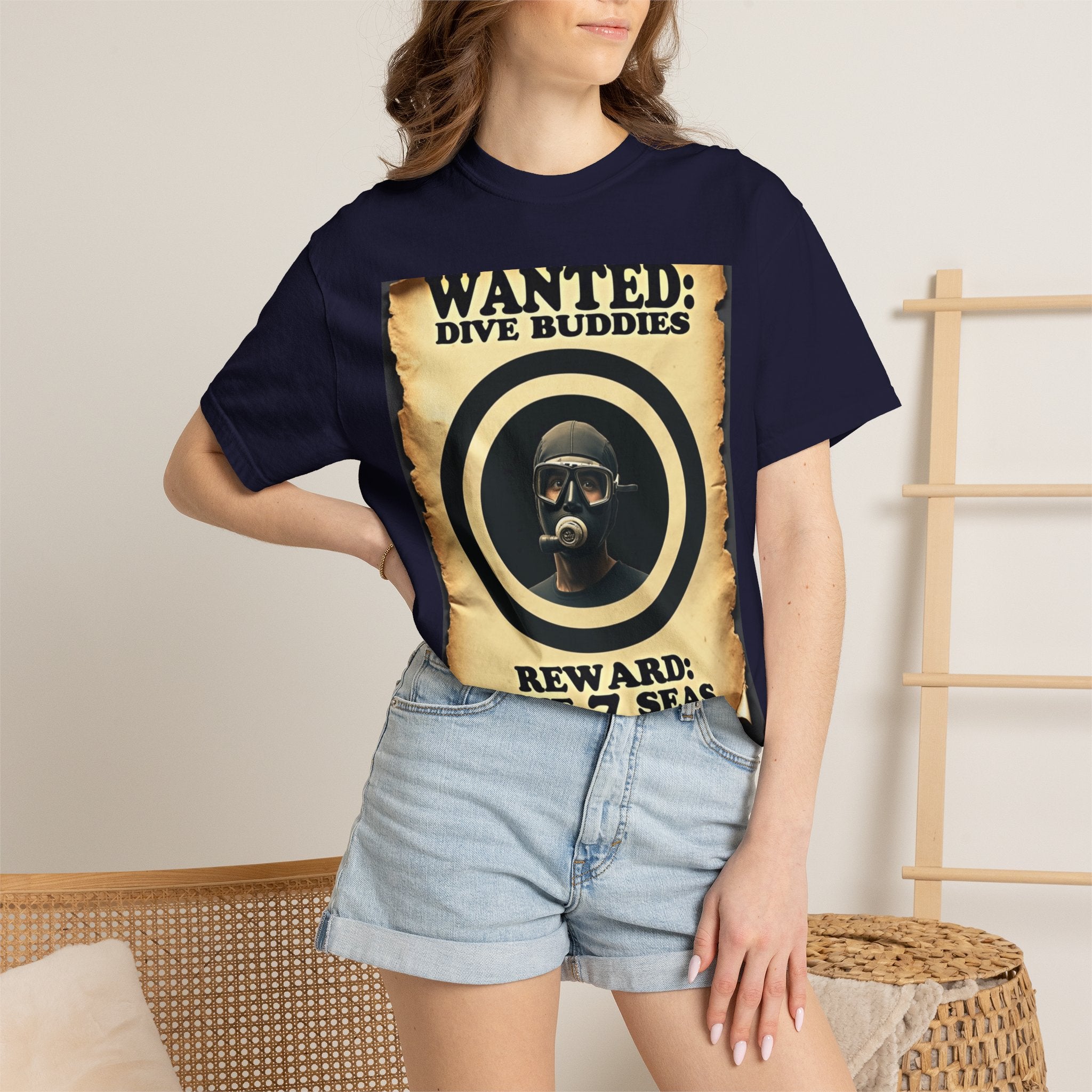 Wanted: Dive Buddies T-Shirt — Vintage Scuba Poster Tee
